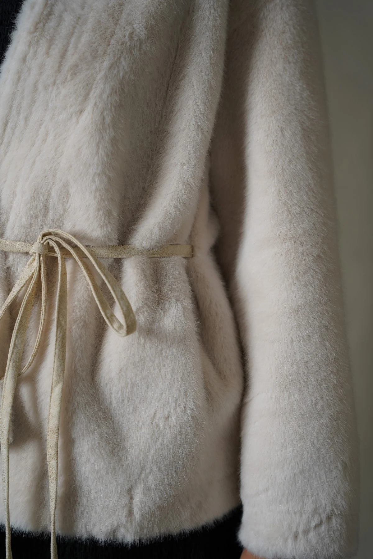 LUXE FUR WRAP COAT - Image 3