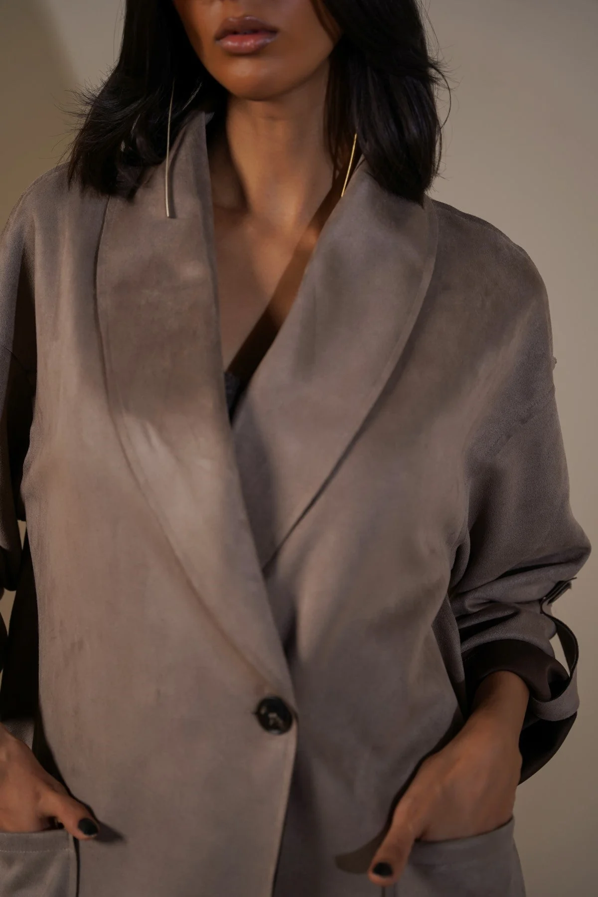 LUXURY LONG SUEDE COAT - Image 4