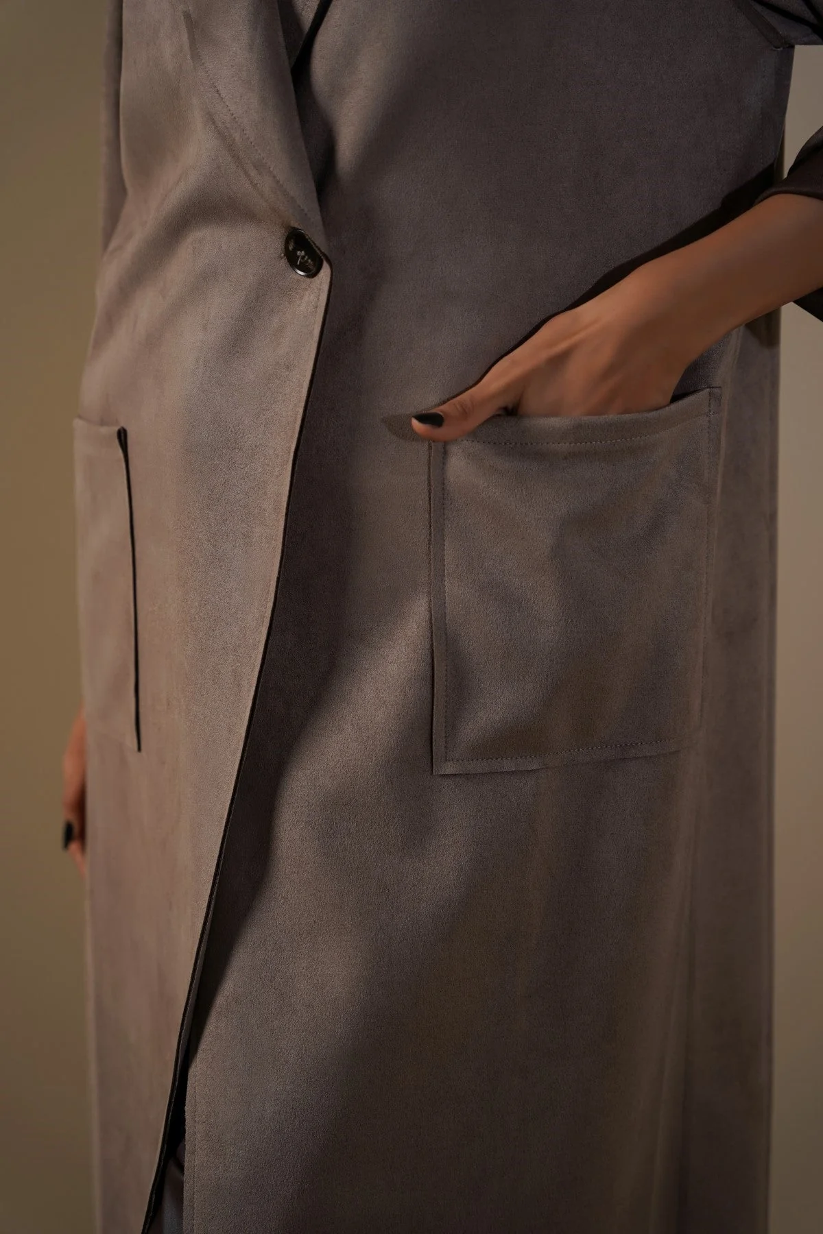 LUXURY LONG SUEDE COAT - Image 5