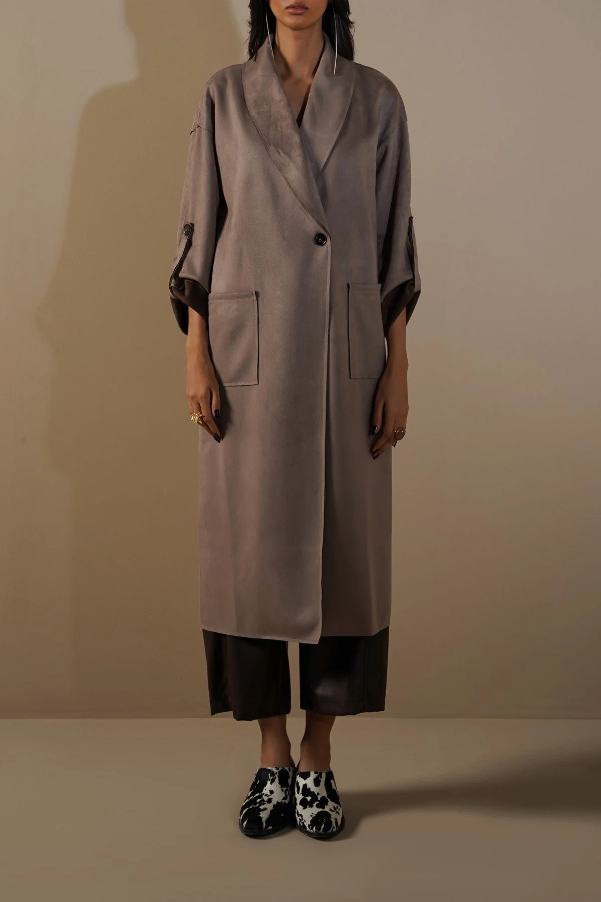 LUXURY LONG SUEDE COAT - Image 7