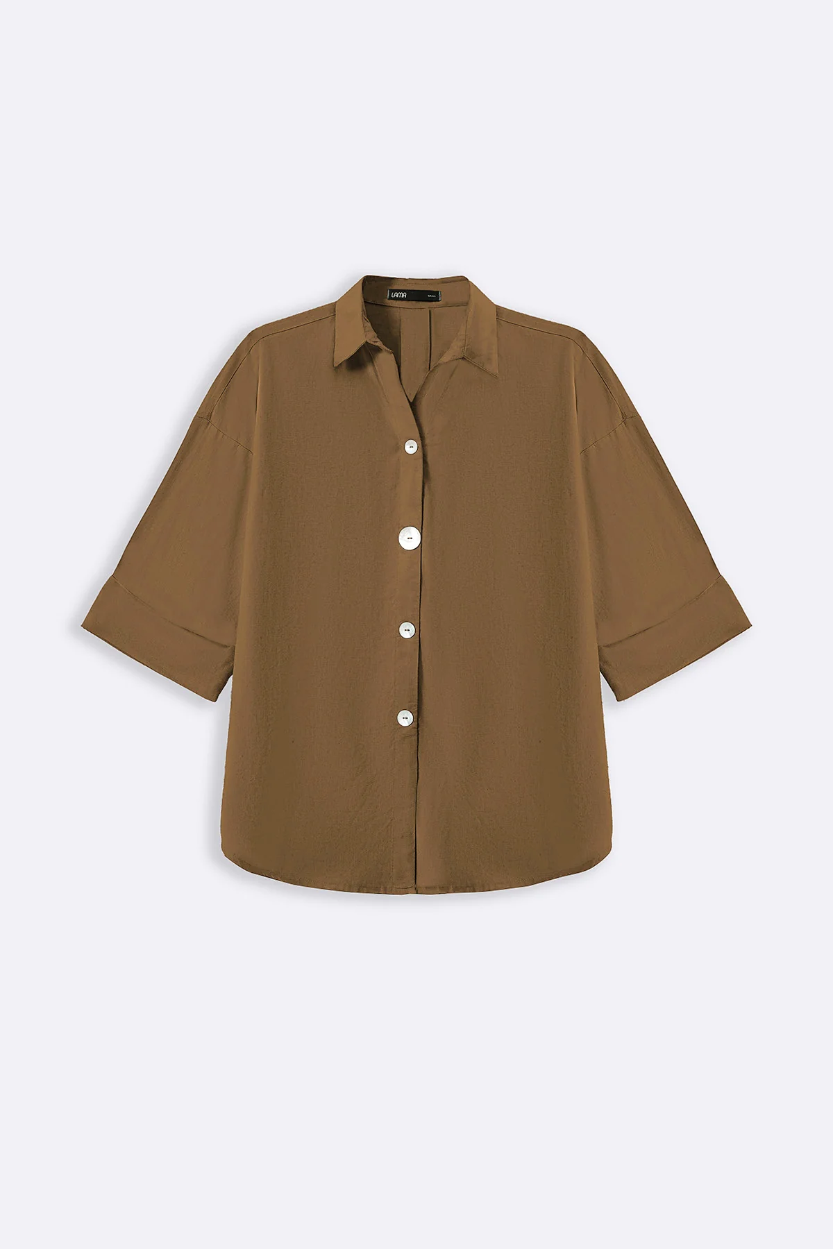 LYOCELL LINEN BUTTON SHIRT - Image 2