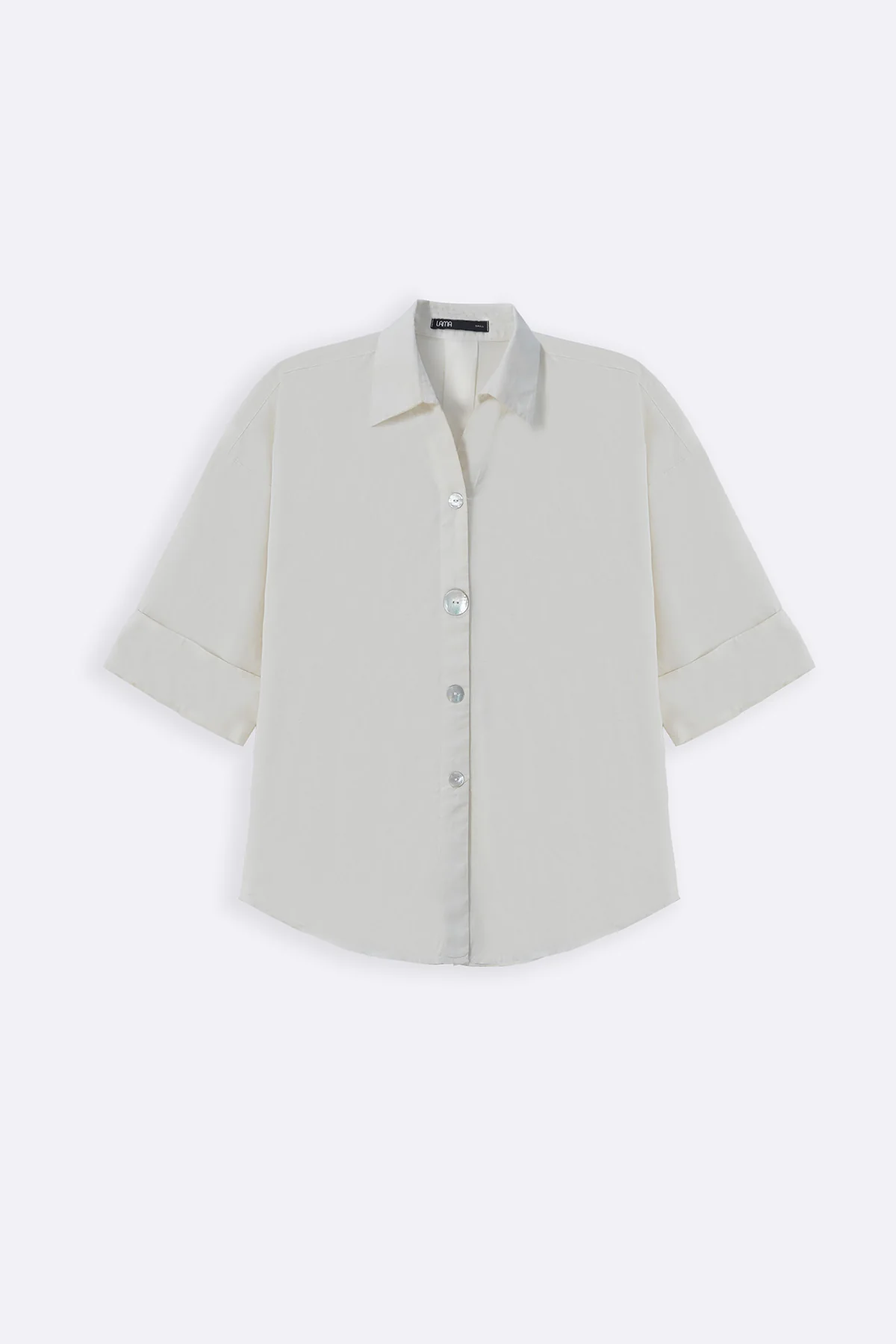 LYOCELL LINEN BUTTON SHIRT - Image 2