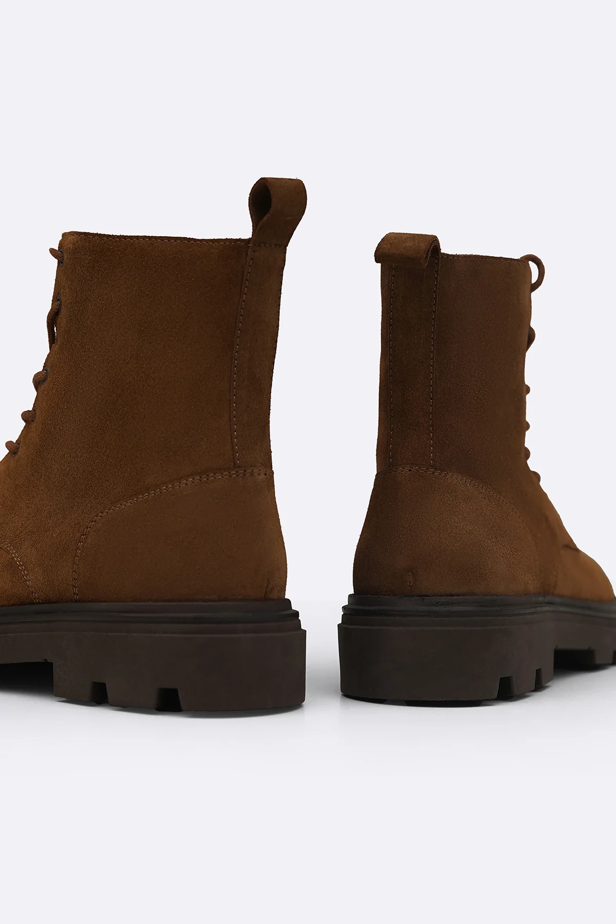 CHUNKY LEATHER BIKER BOOTS - Image 9