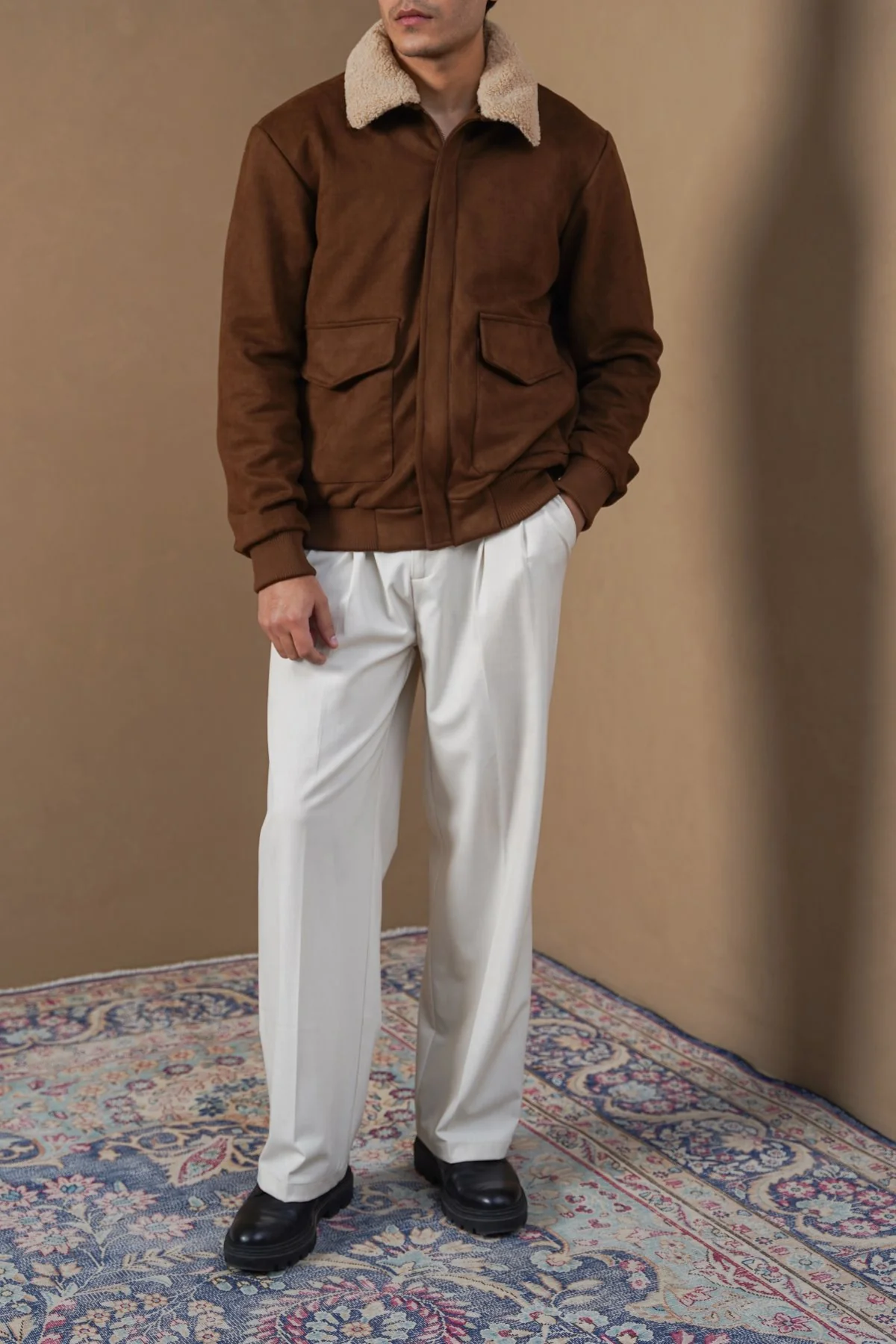 SUEDE AVIATOR JACKET - Image 4