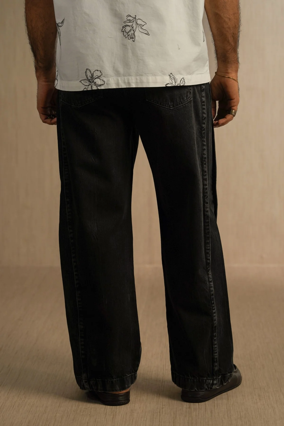 WIDE COTTON JEANS - Image 6