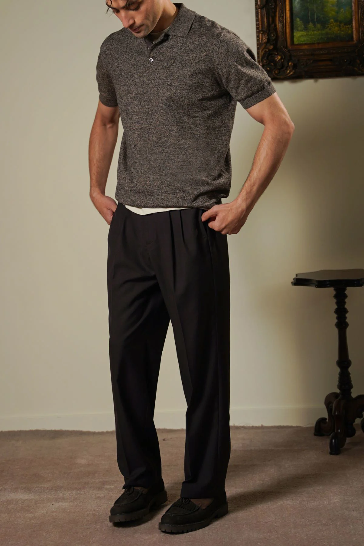 MELANGE EFFECT POLO - Image 4