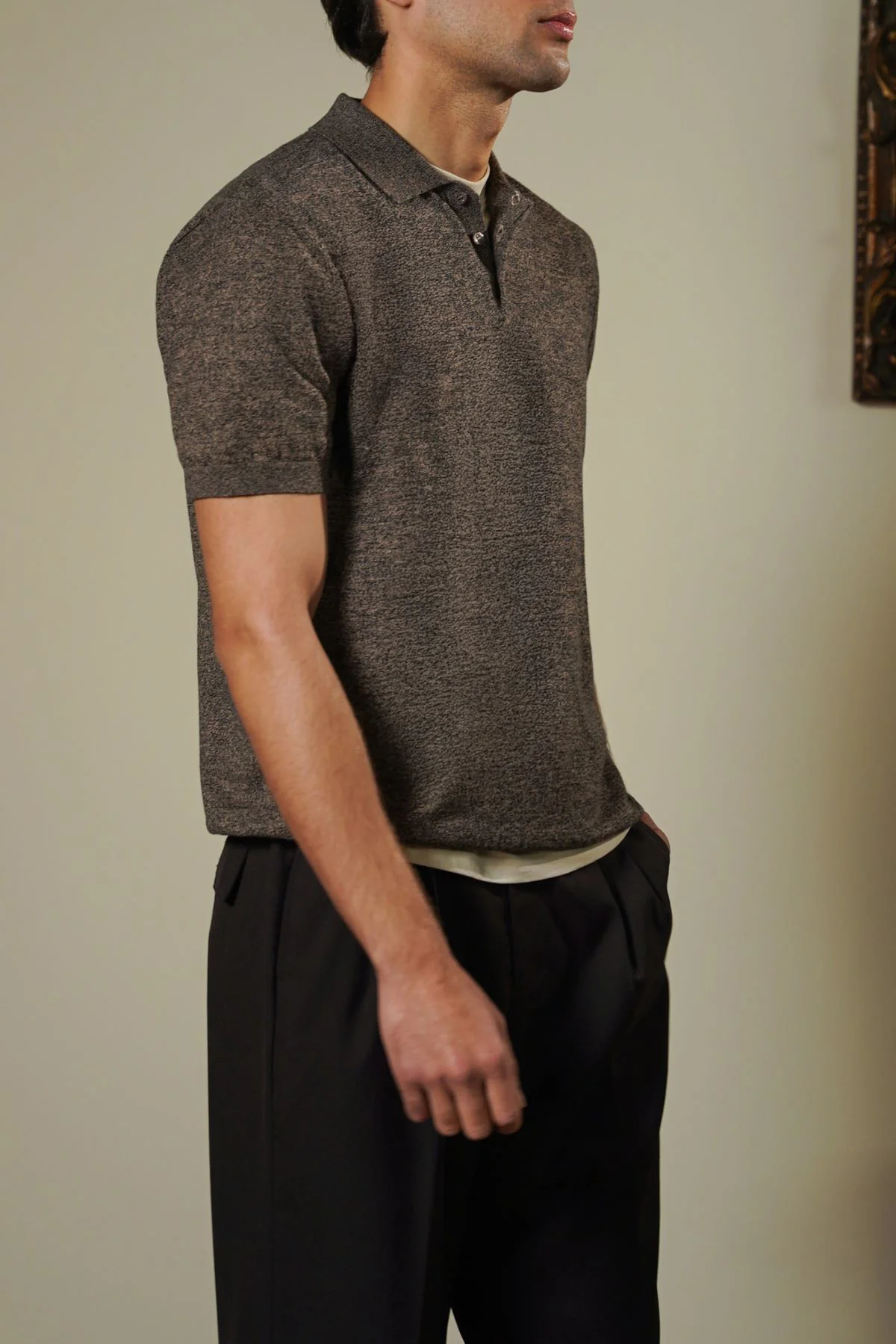 MELANGE EFFECT POLO - Image 5