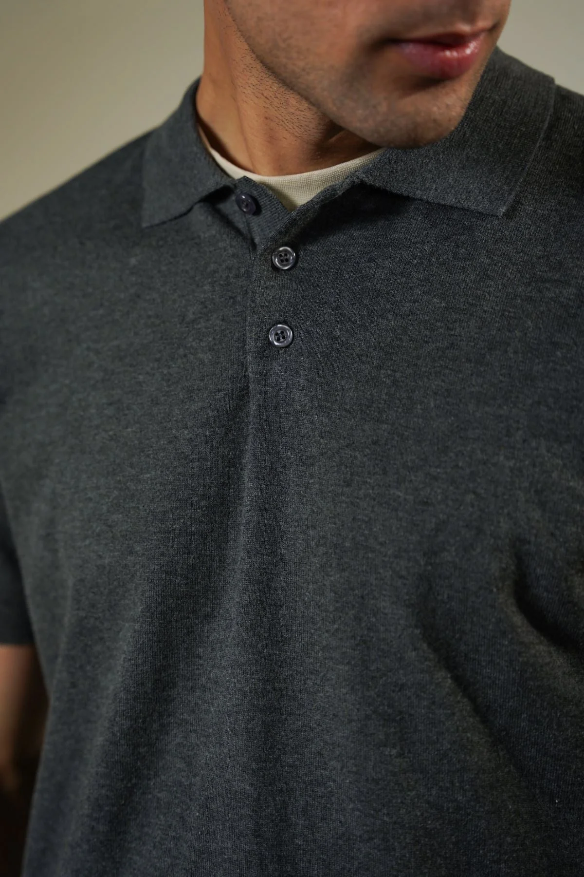 MELANGE EFFECT POLO - Image 4