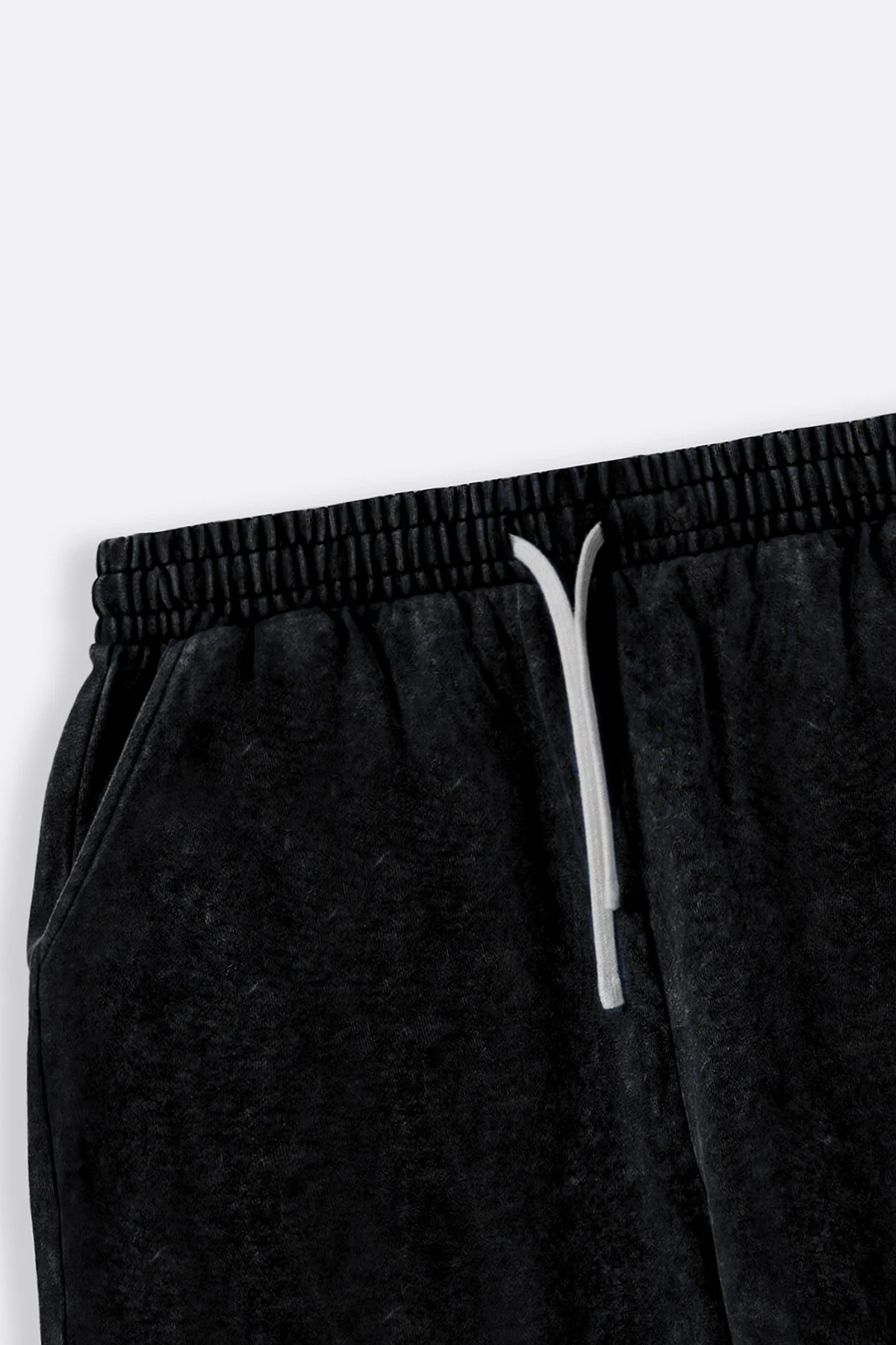 WASHED EFFECT KNITTED SHORTS - Image 7