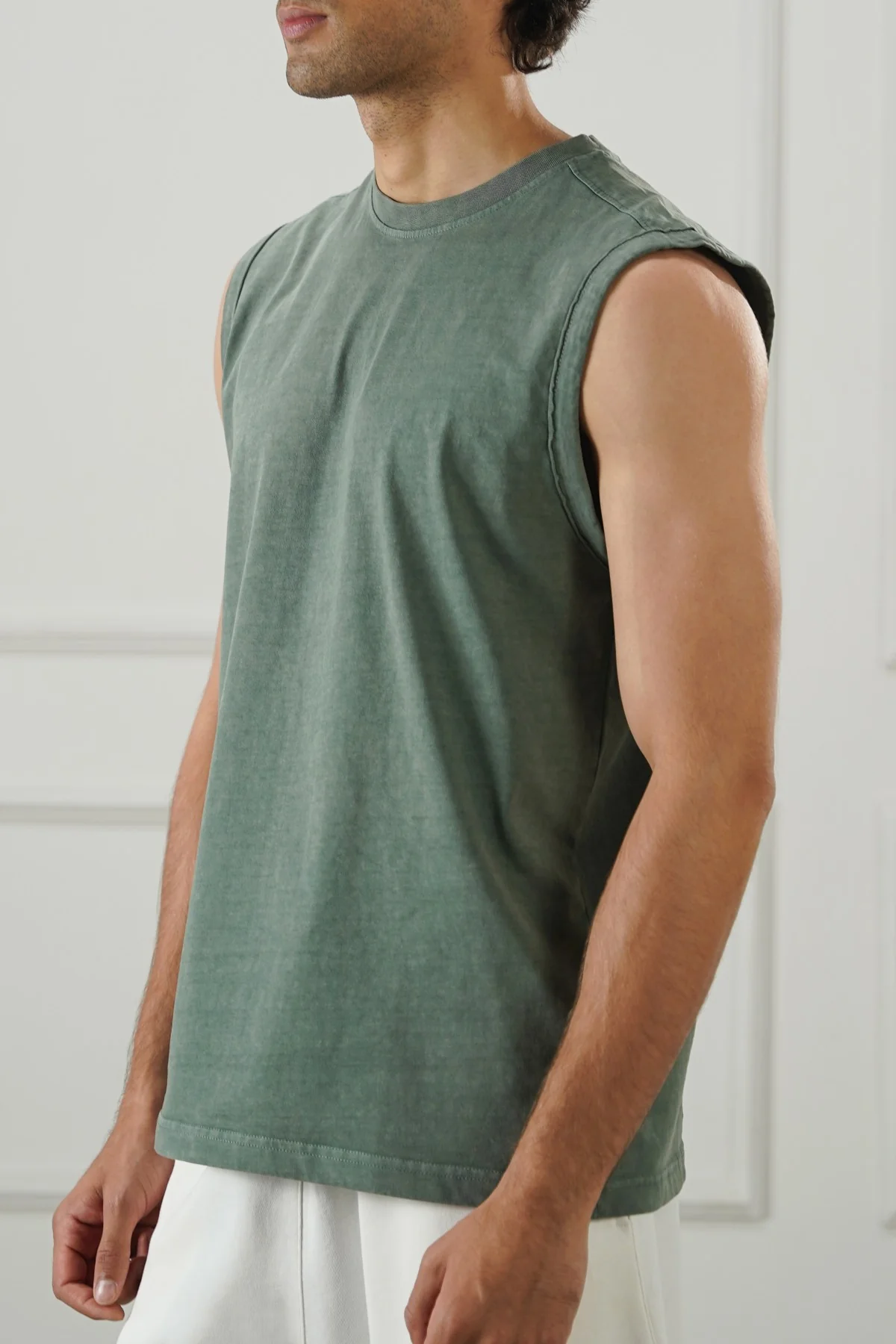 WASHED EFFECT TANK TOP