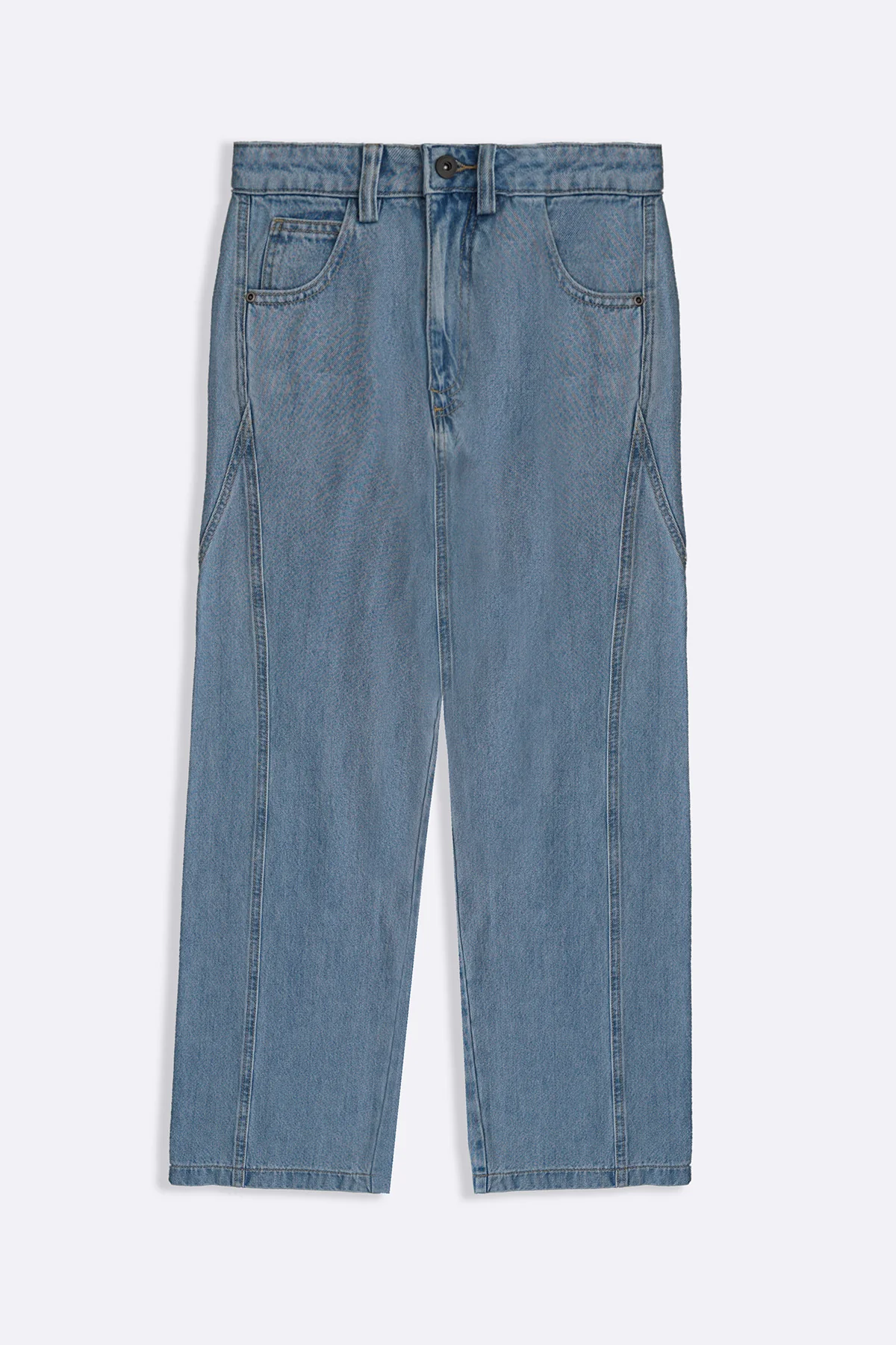 MID RISE BARREL JEANS