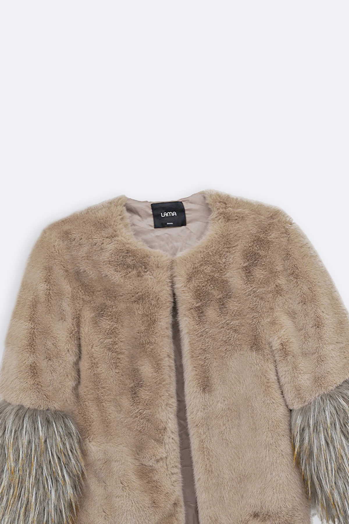 MIDI FEATHERED FUR COAT - Image 7