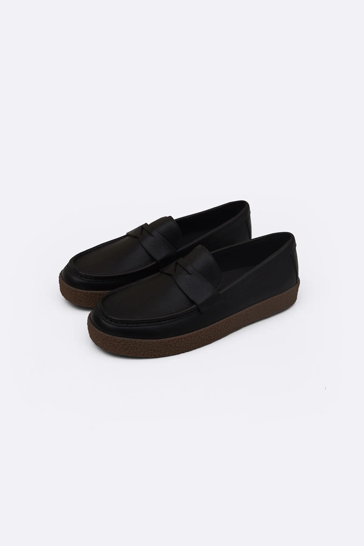 MILLED LEATHER PENNY LOAFERS - Image 2
