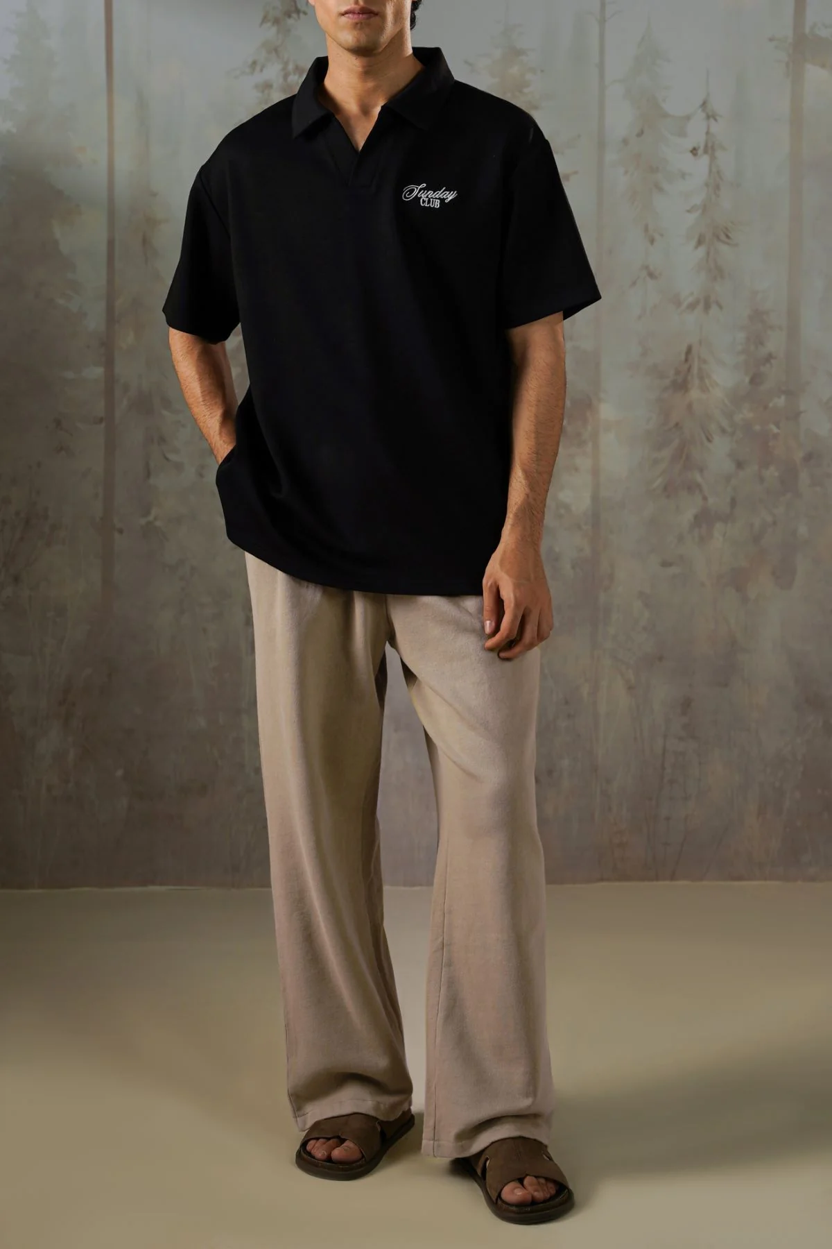 MINIMAL STRAIGHT-LEG PANTS - Image 3