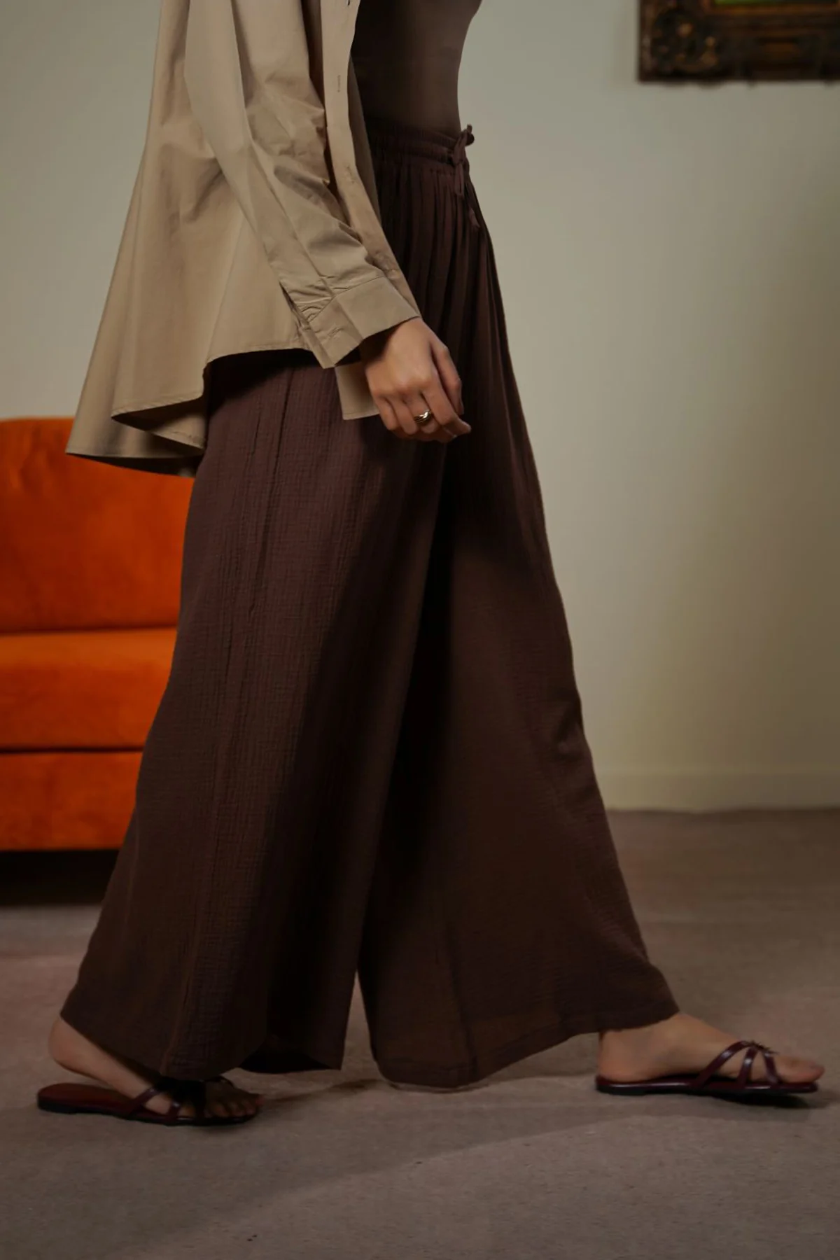 MUSLIN WIDE PANTS - Image 3