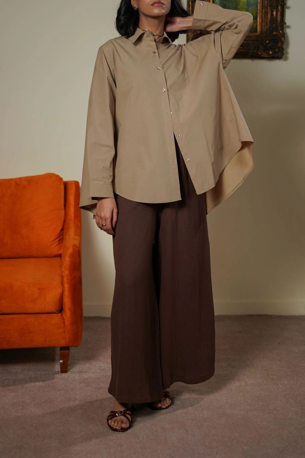 MUSLIN WIDE PANTS - Image 5