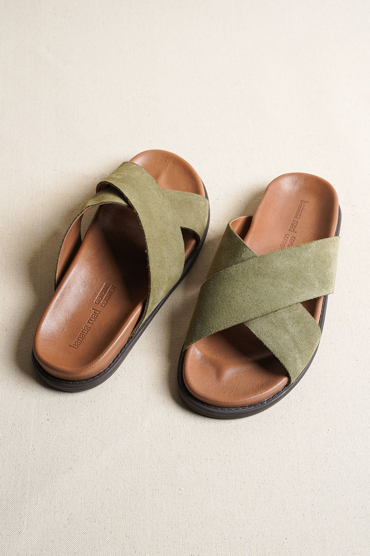 NOMAD LEATHER SLIDES
