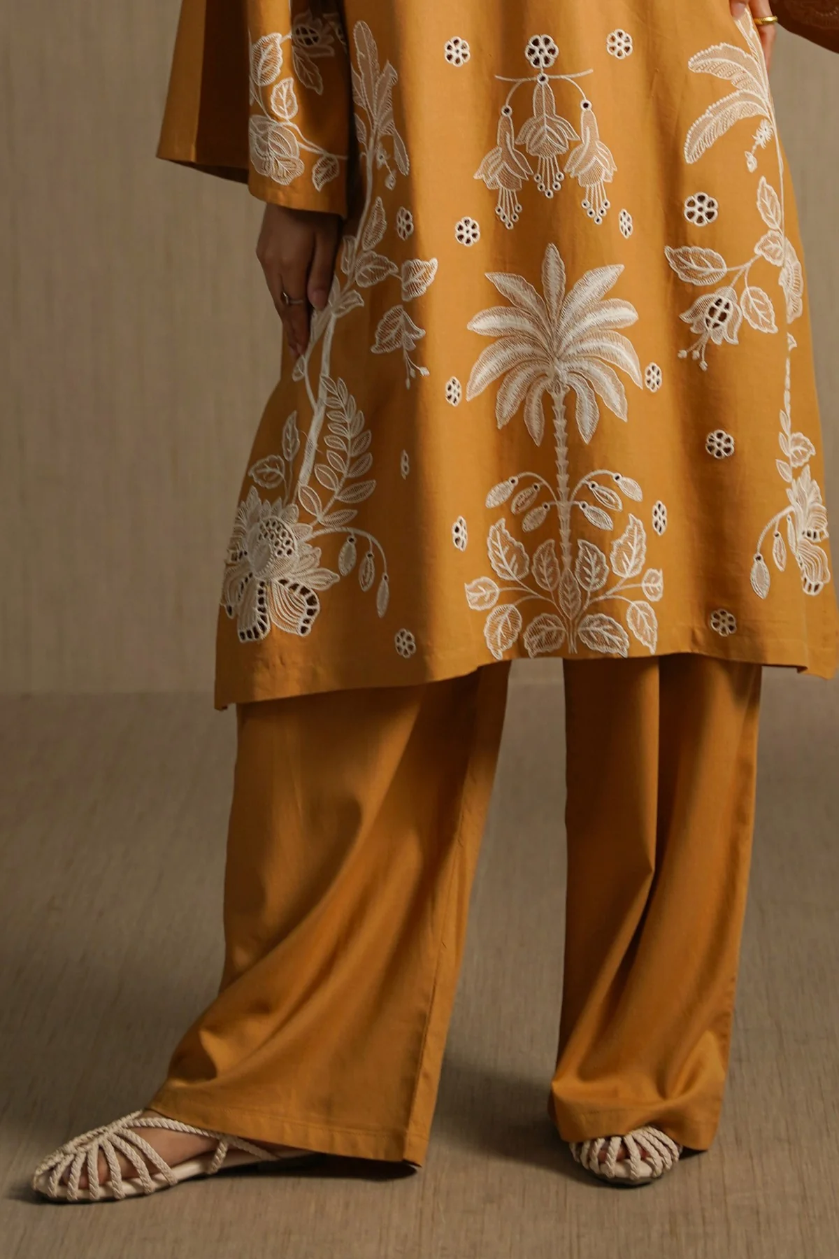 OCHRE BLOOM PANTS