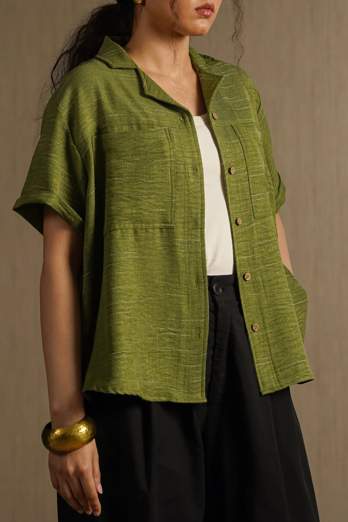 OLIVE ROUTE SHIRT - Image 6