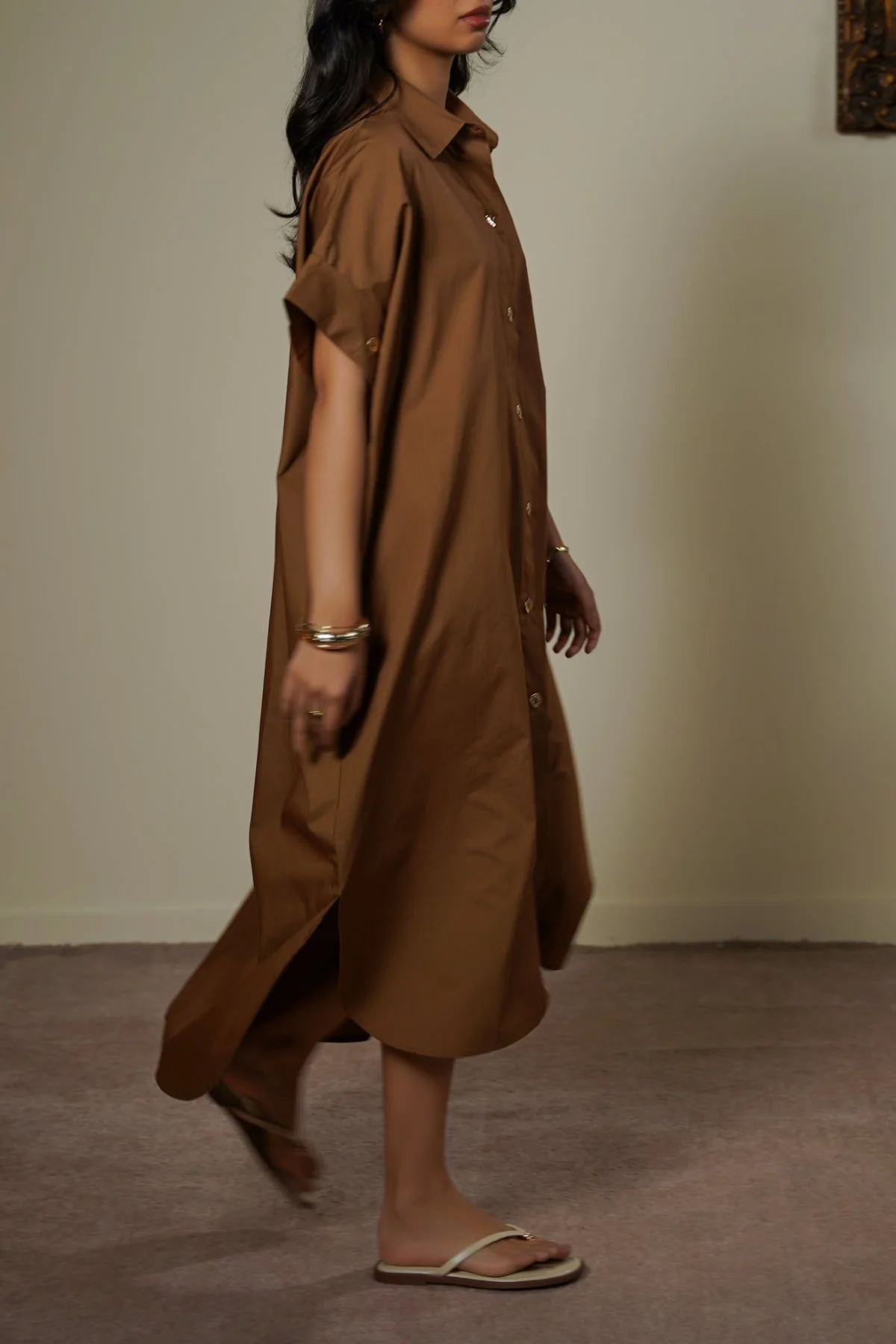 ONE SIZE COTTON SHIRT DRESS - Image 3