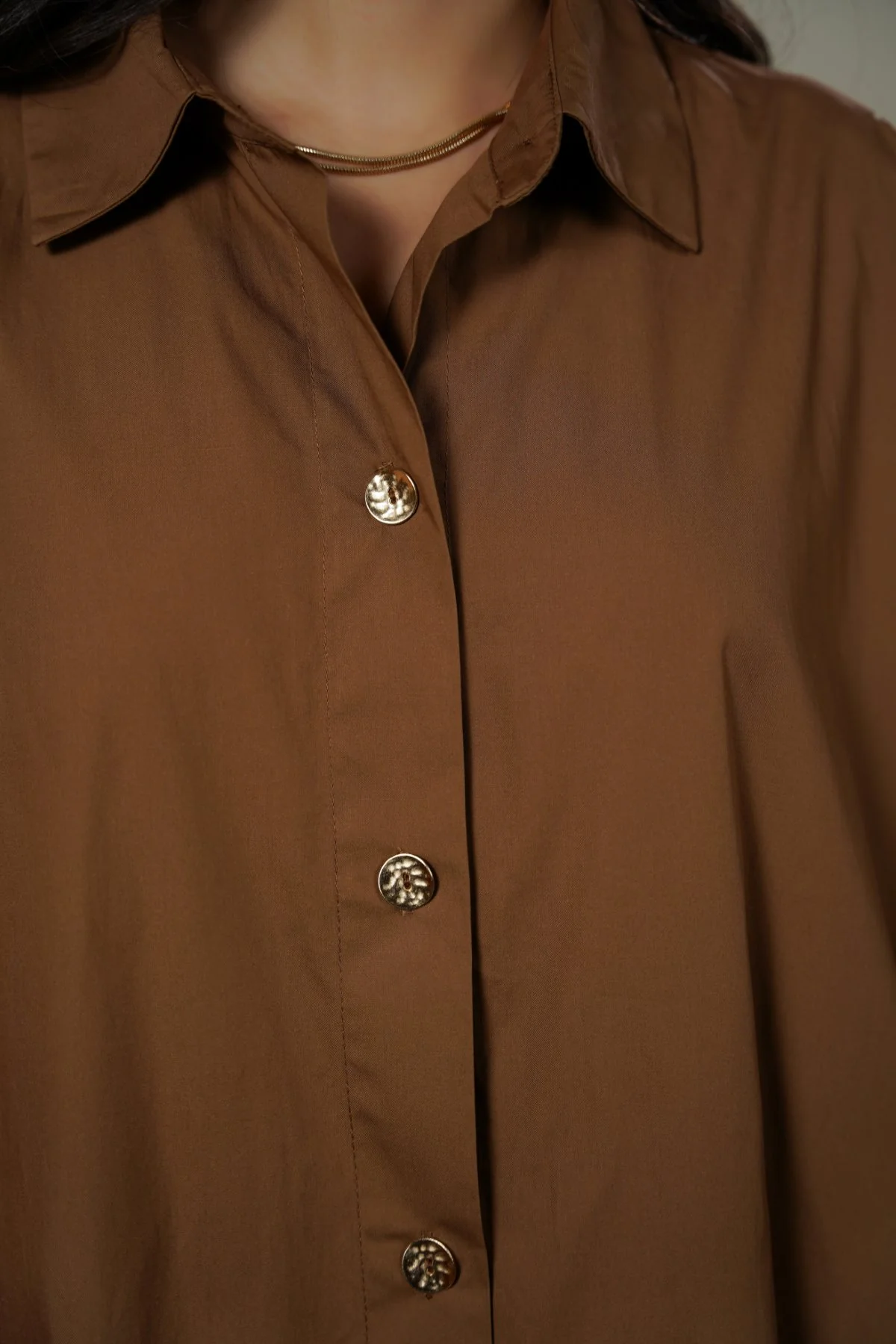 ONE SIZE COTTON SHIRT DRESS - Image 4
