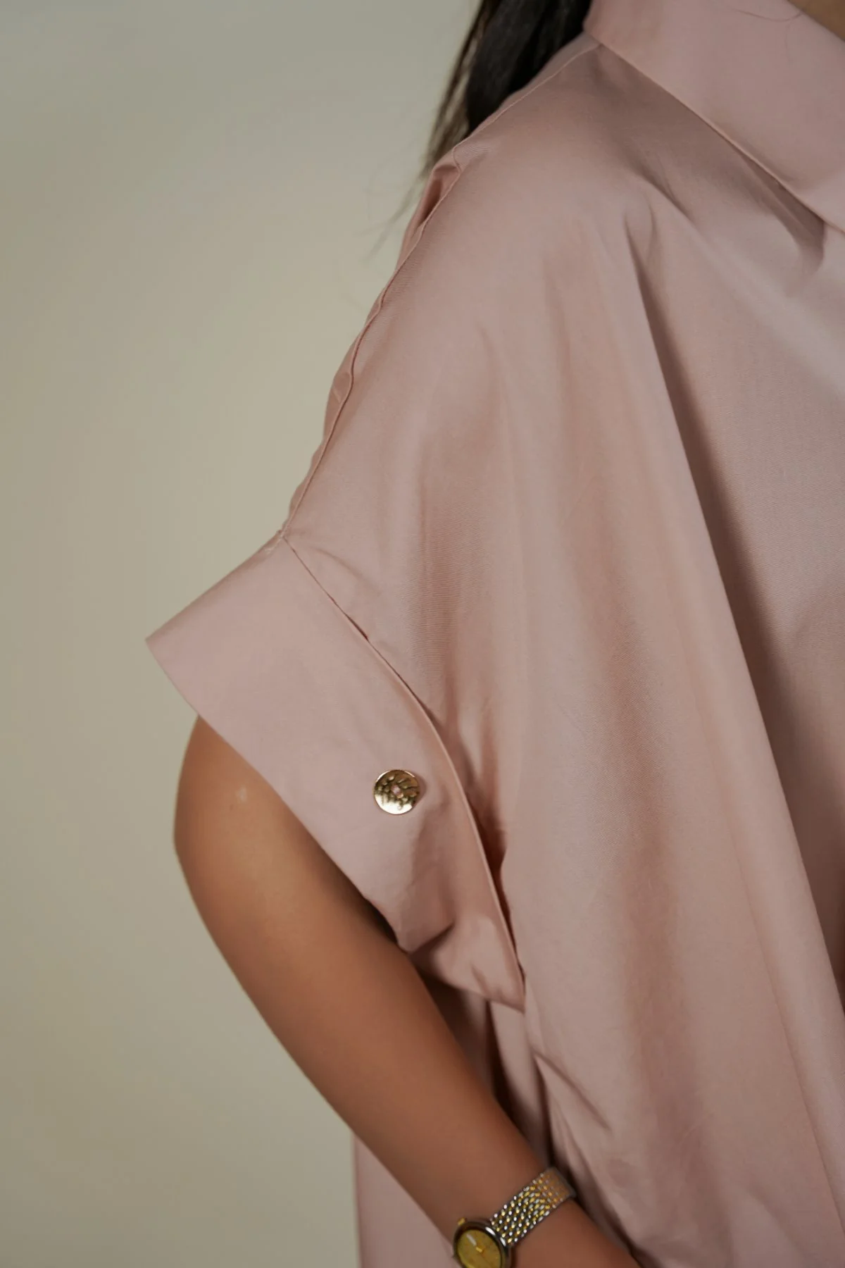 ONE SIZE COTTON SHIRT DRESS - Image 5