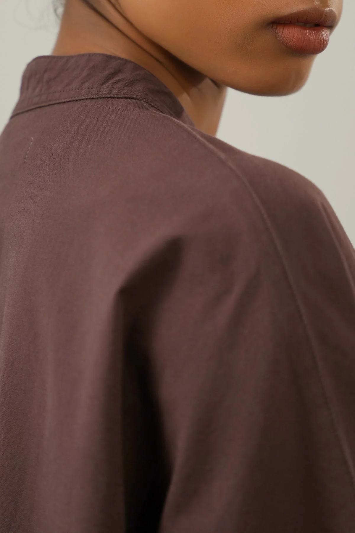 OVERSIZED BAND COLLAR SHIRT - Image 4