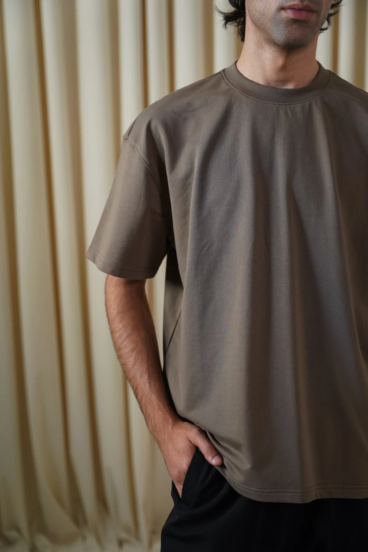 OVERSIZED TERRY TEE