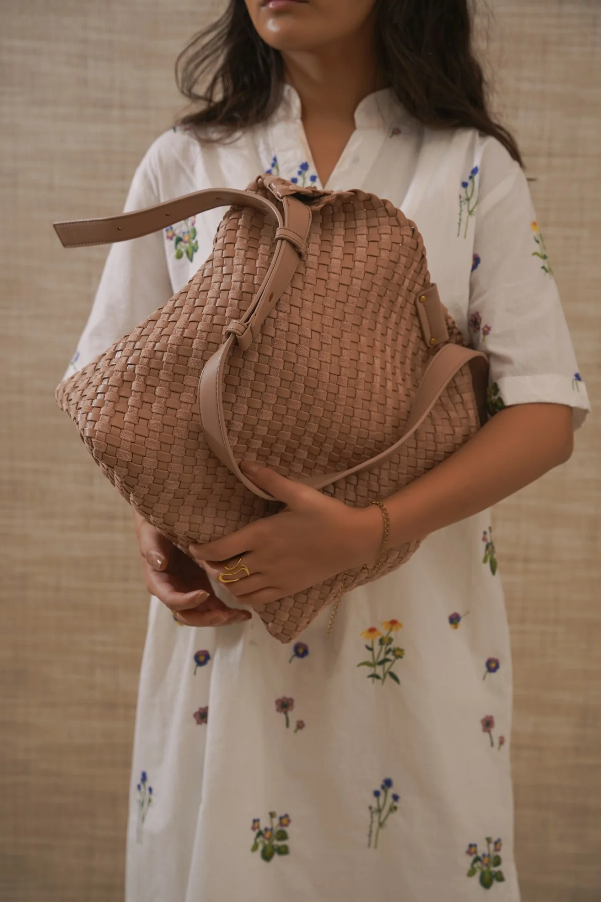 PALM WEAVE TOTE