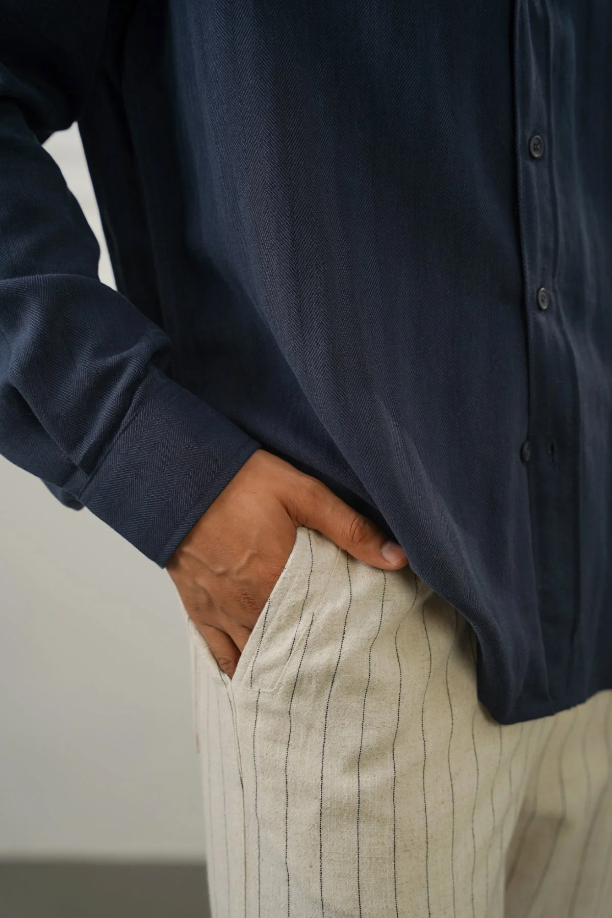 PIN STRIPED TROUSERS - Image 3