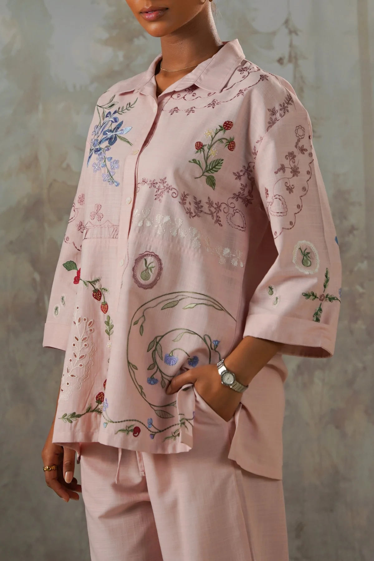 PINK BERRY BUTTON DOWN - Image 4