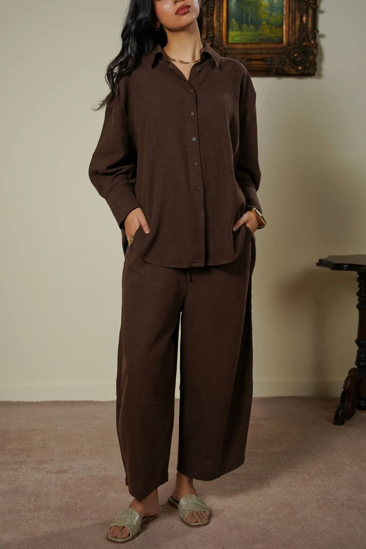 PLANT FIBER COCOON PANTS - Image 4