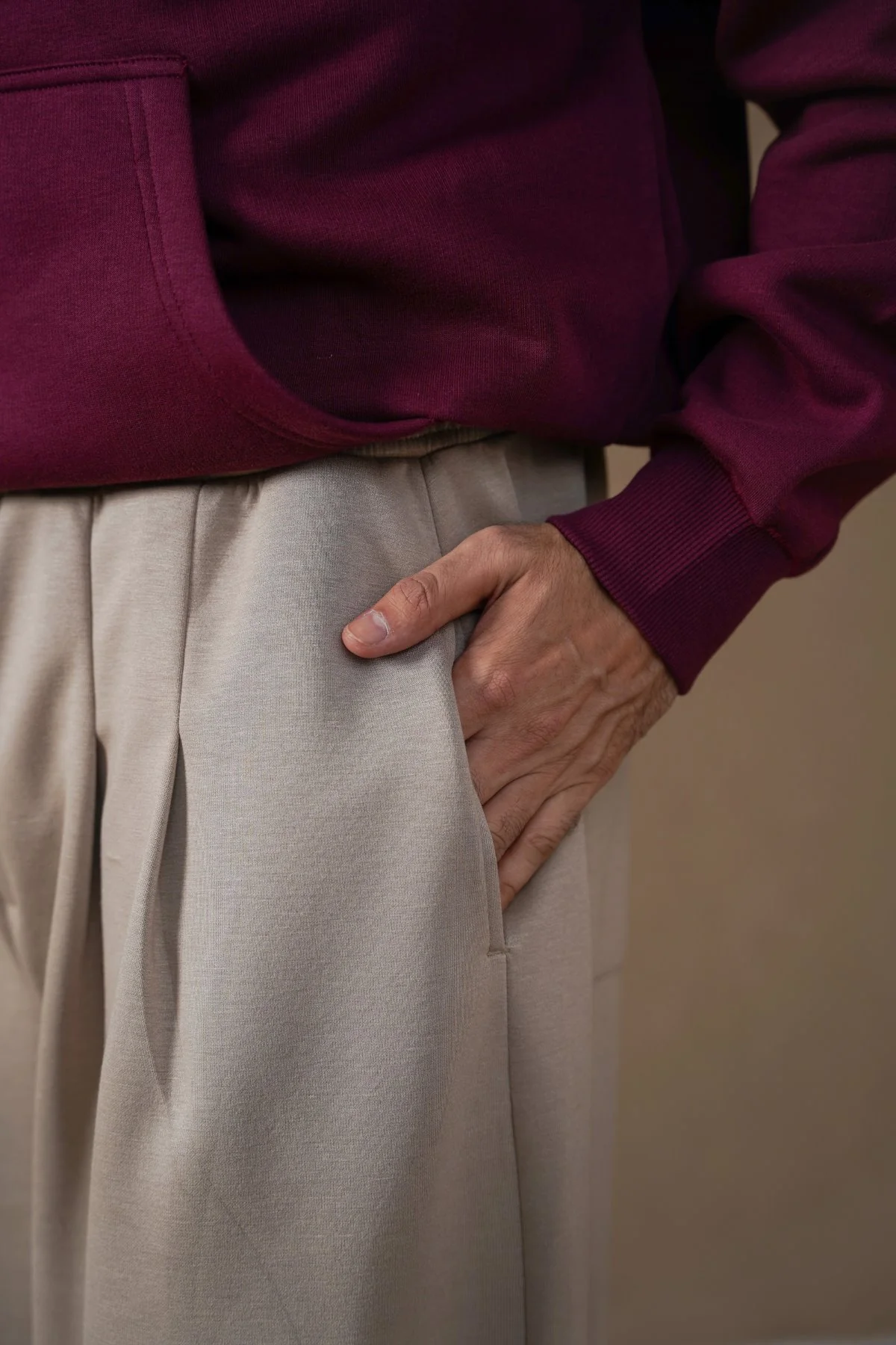 PLEATED STRAIGHT TROUSERS - Image 3