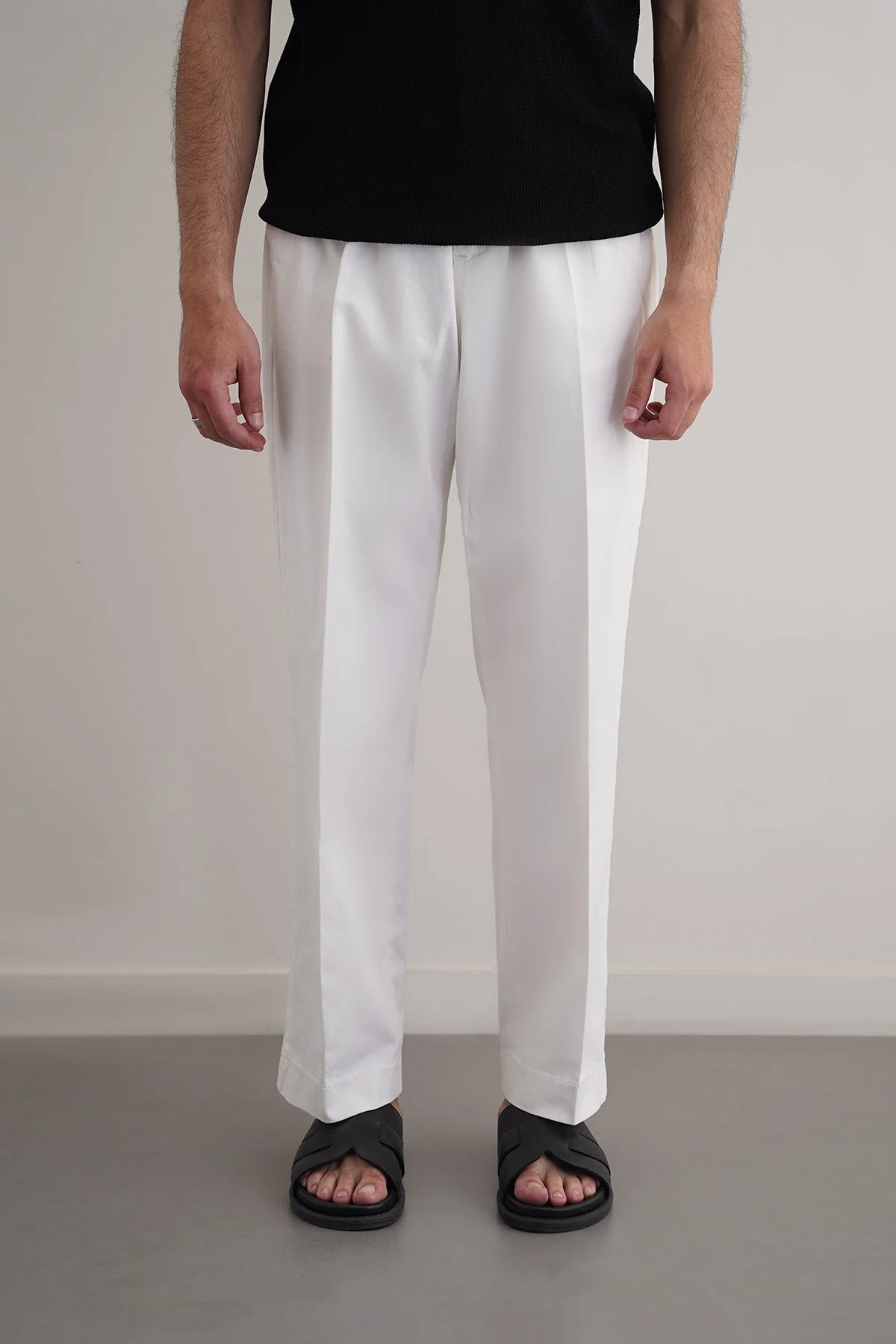 PLEATED COTTON TROUSERS - Image 6
