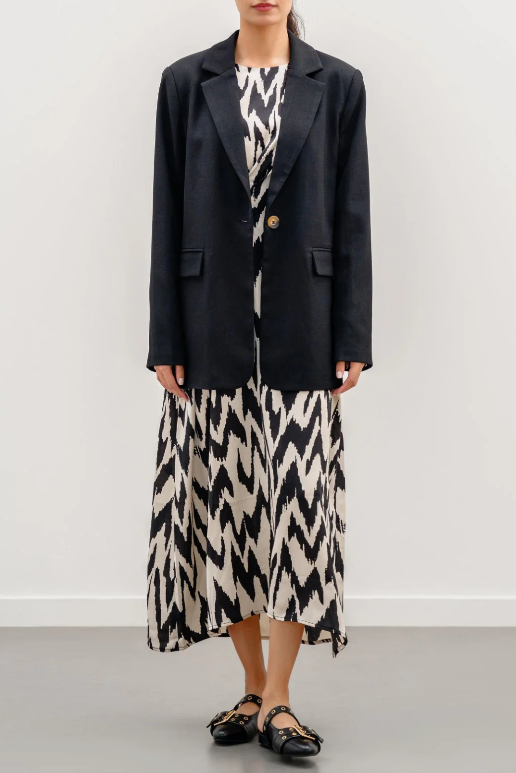PLEATED SILK DRESS - Image 7