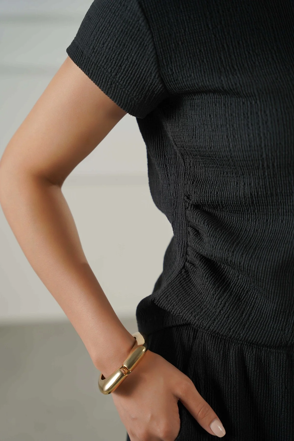 PLEATED WAIST TEE - Image 3