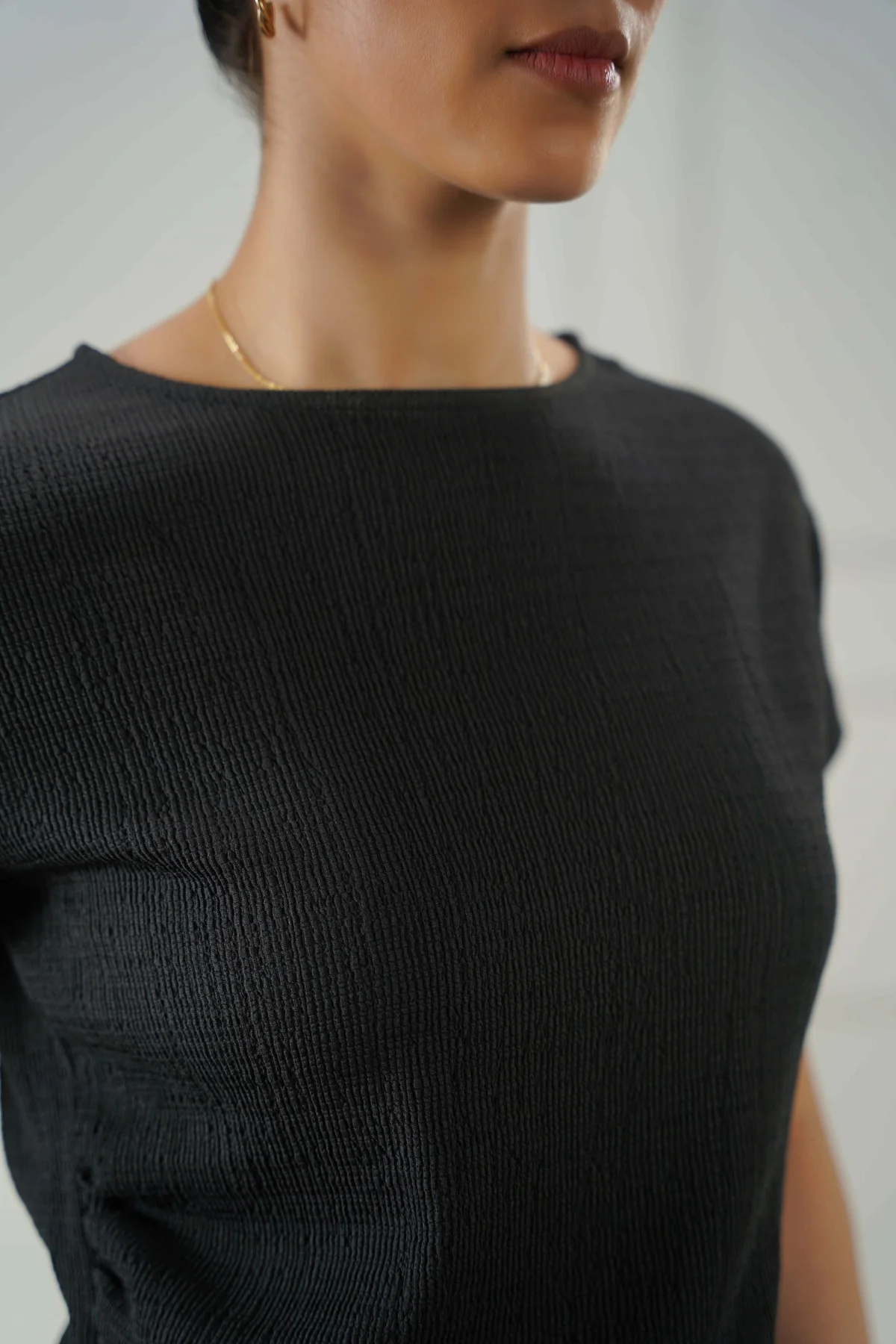 PLEATED WAIST TEE - Image 5