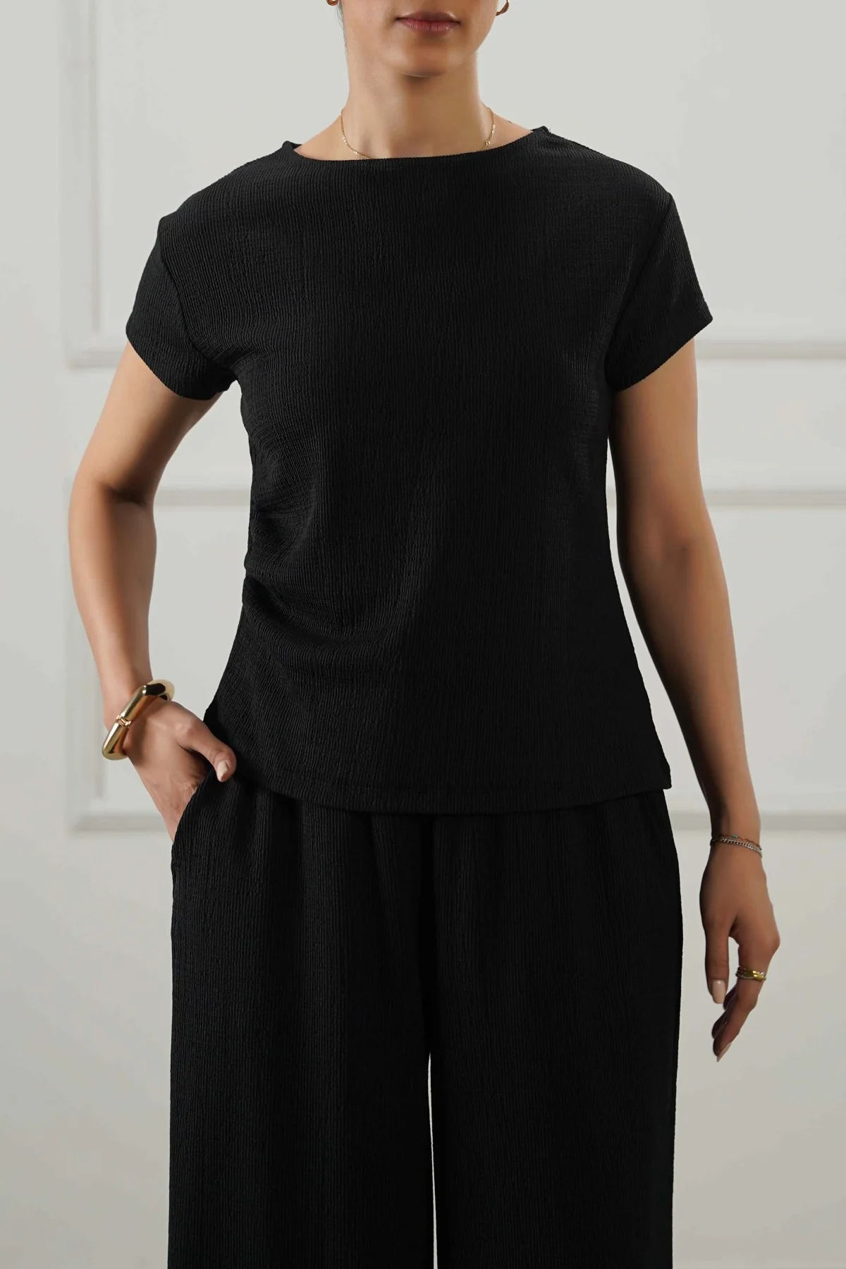 PLEATED WAIST TEE - Image 6