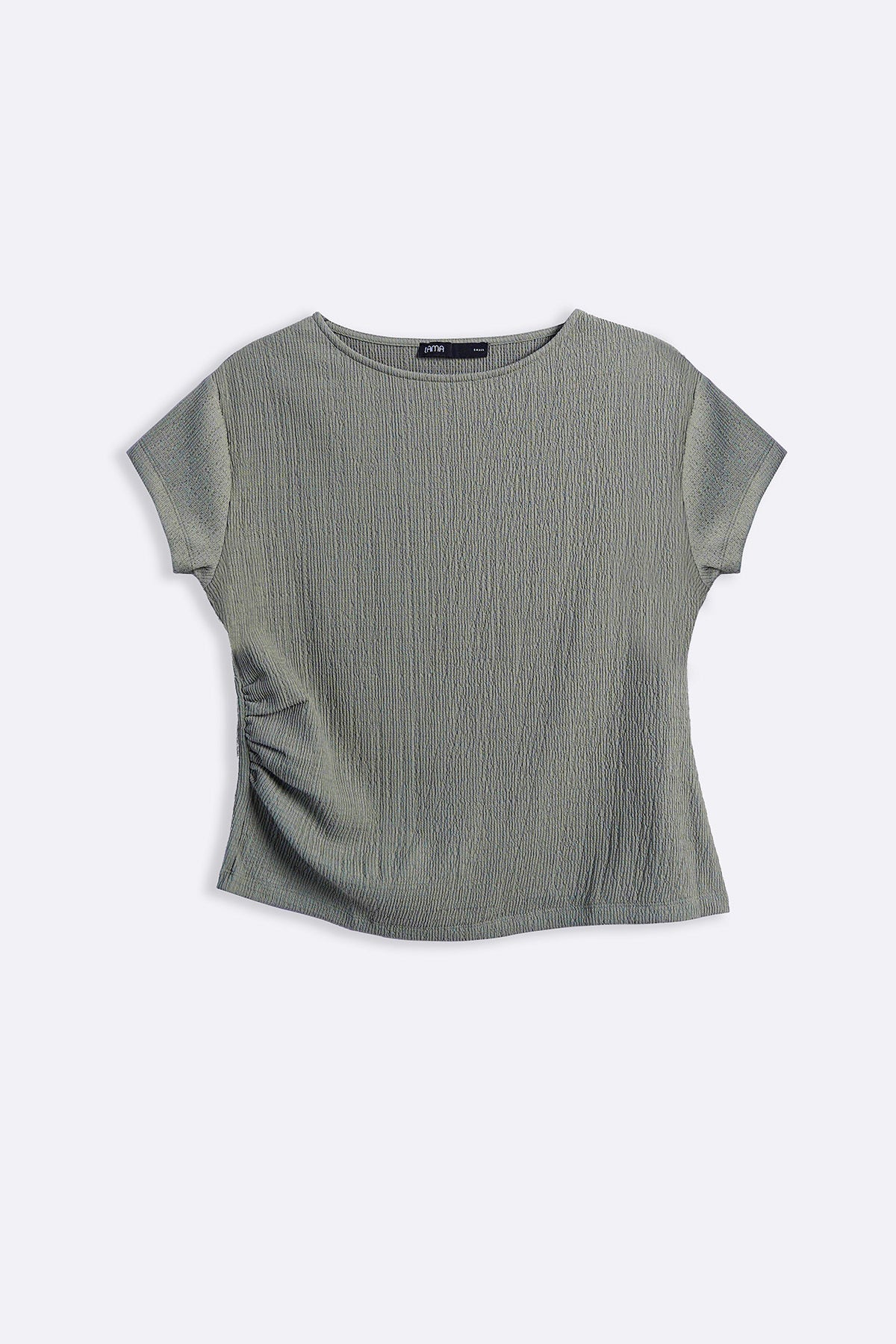 PLEATED WAIST TEE - Image 2