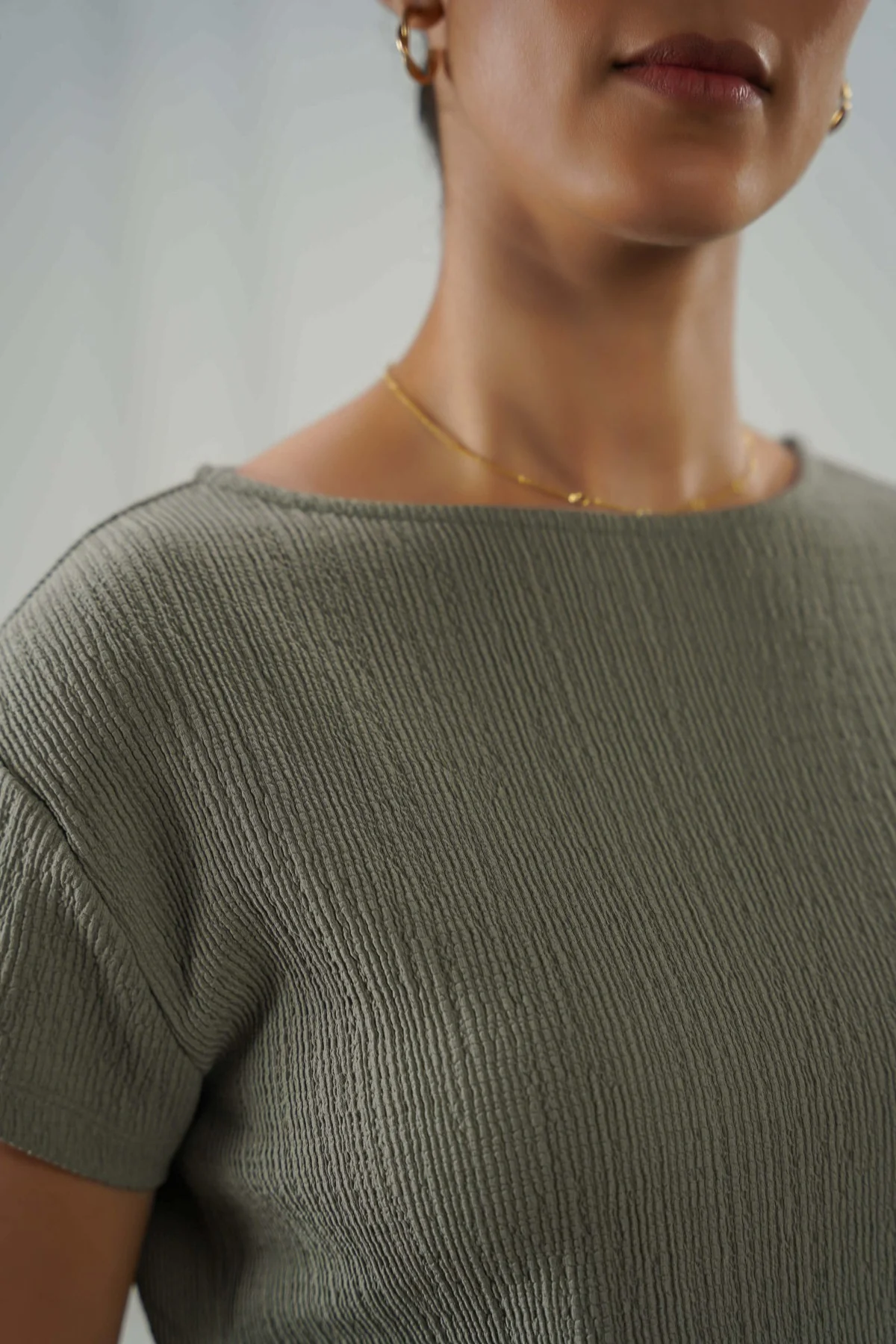 PLEATED WAIST TEE - Image 5