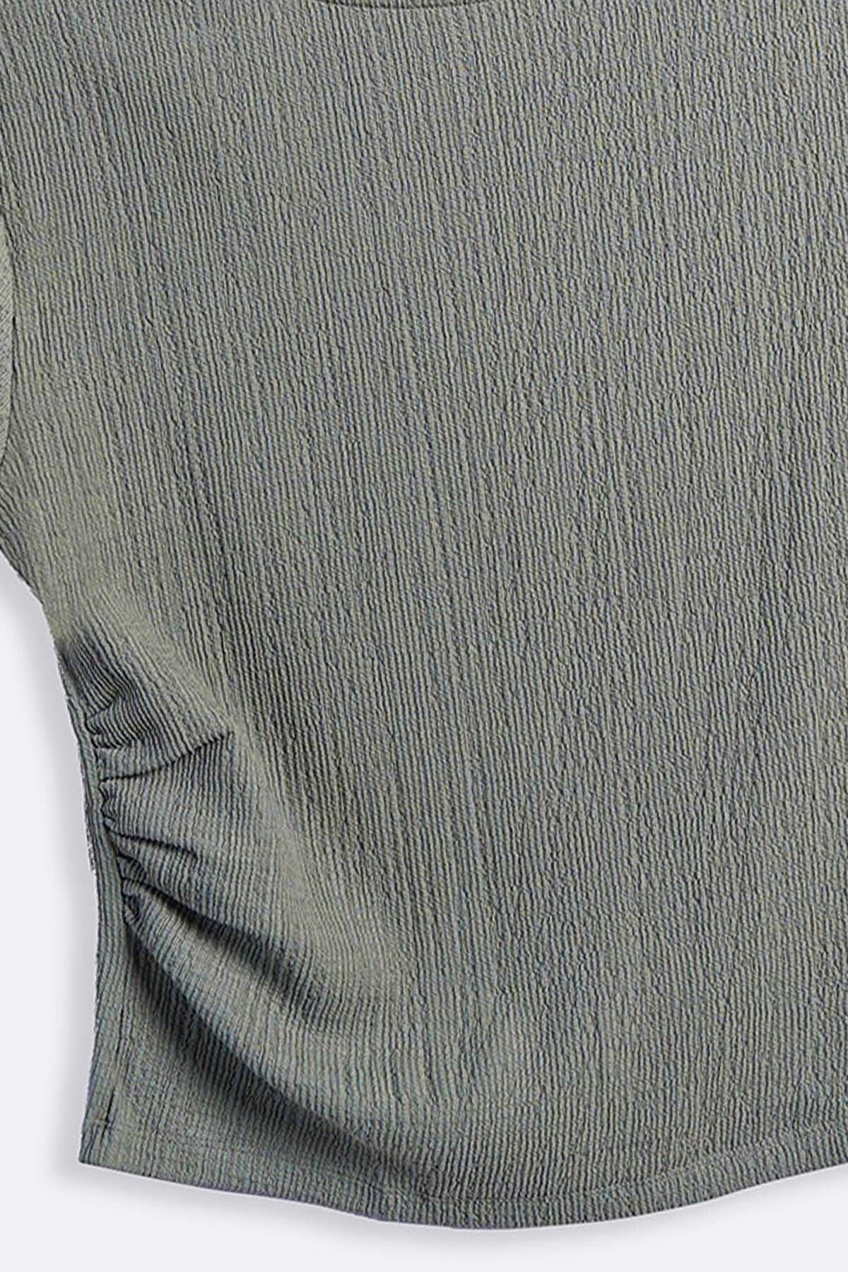 PLEATED WAIST TEE - Image 7