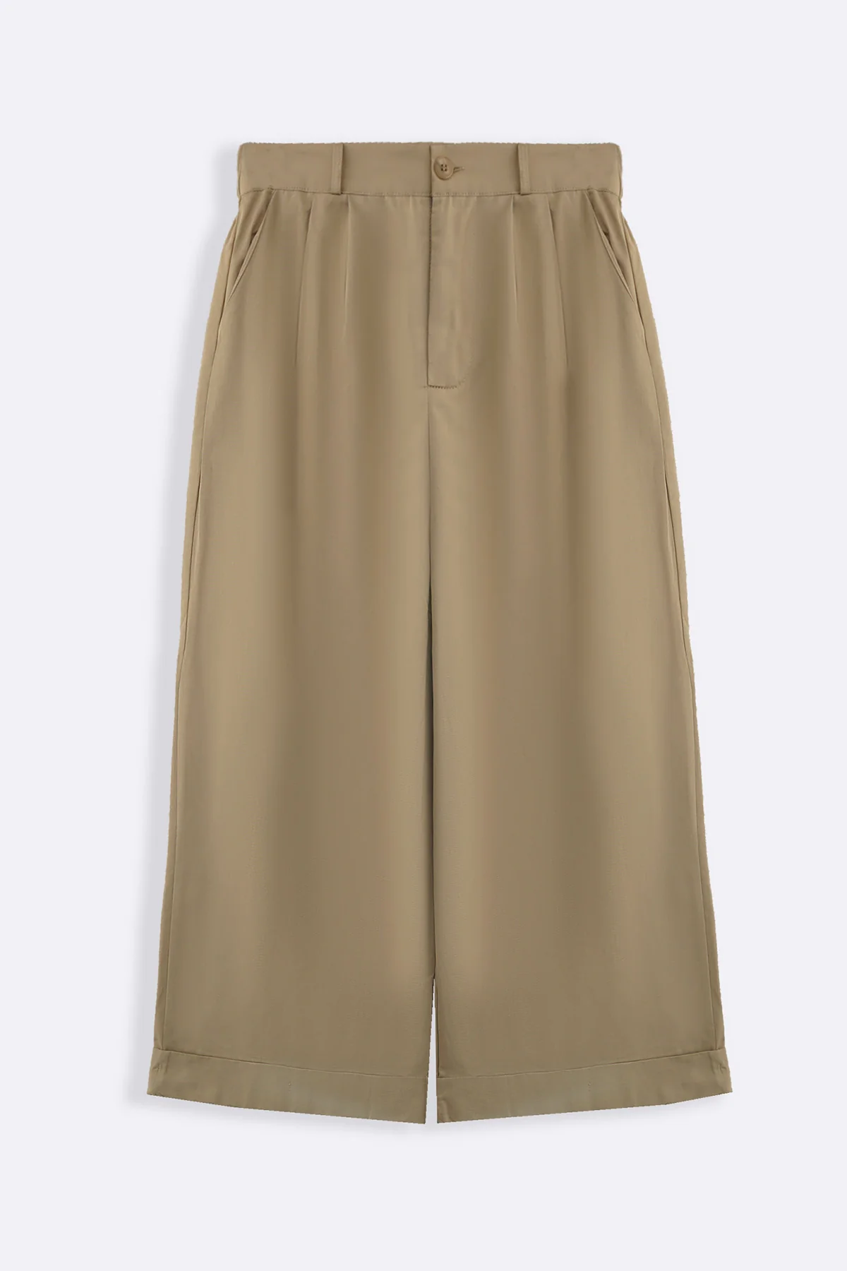 POPLIN TURN UP PANTS - Image 3