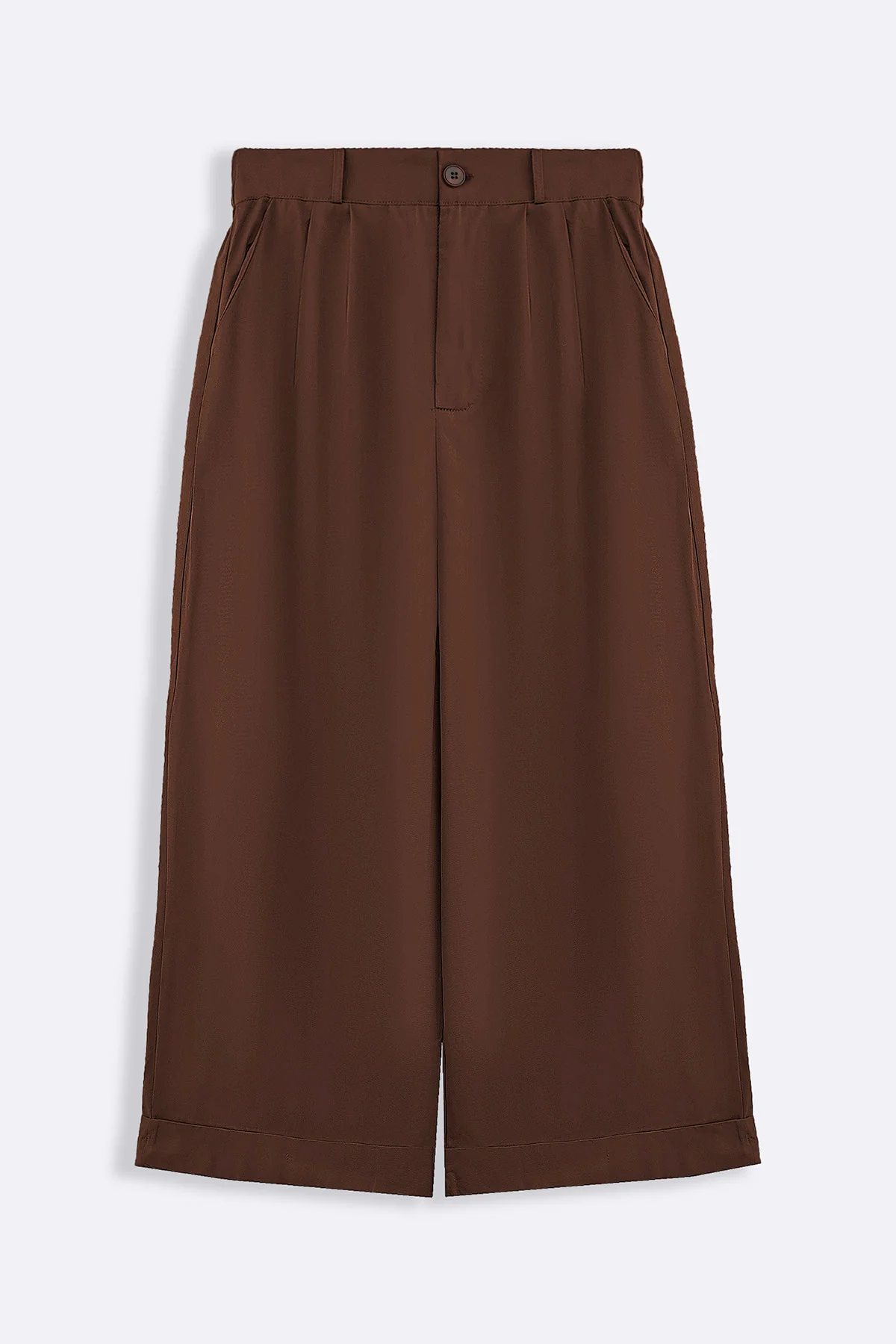POPLIN TURN UP PANTS