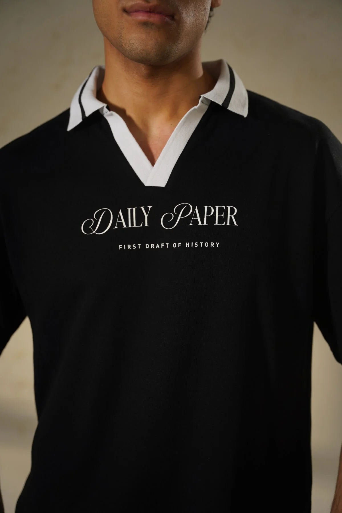PRINTED POLO TEE