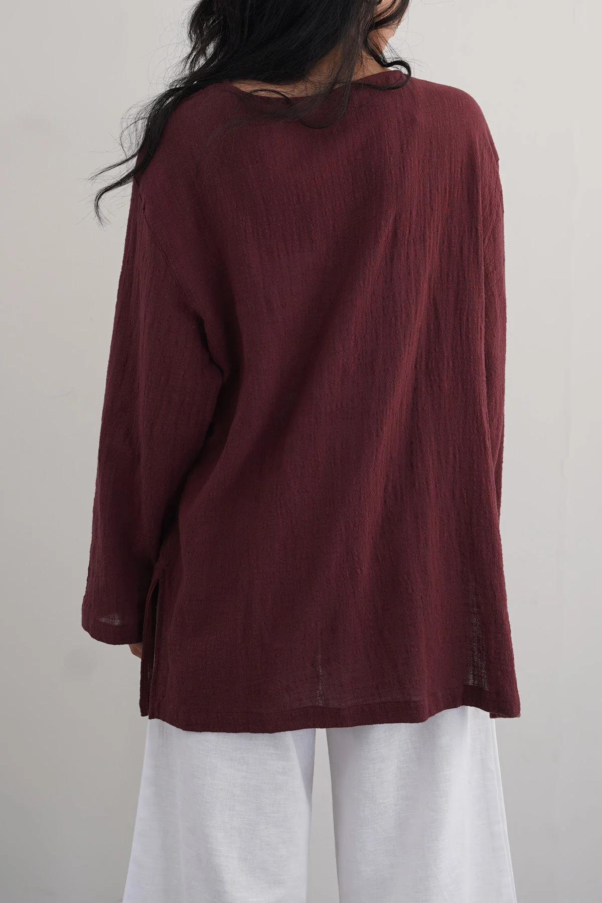 PURE COTTON GAUZE BLOUSE - Image 5