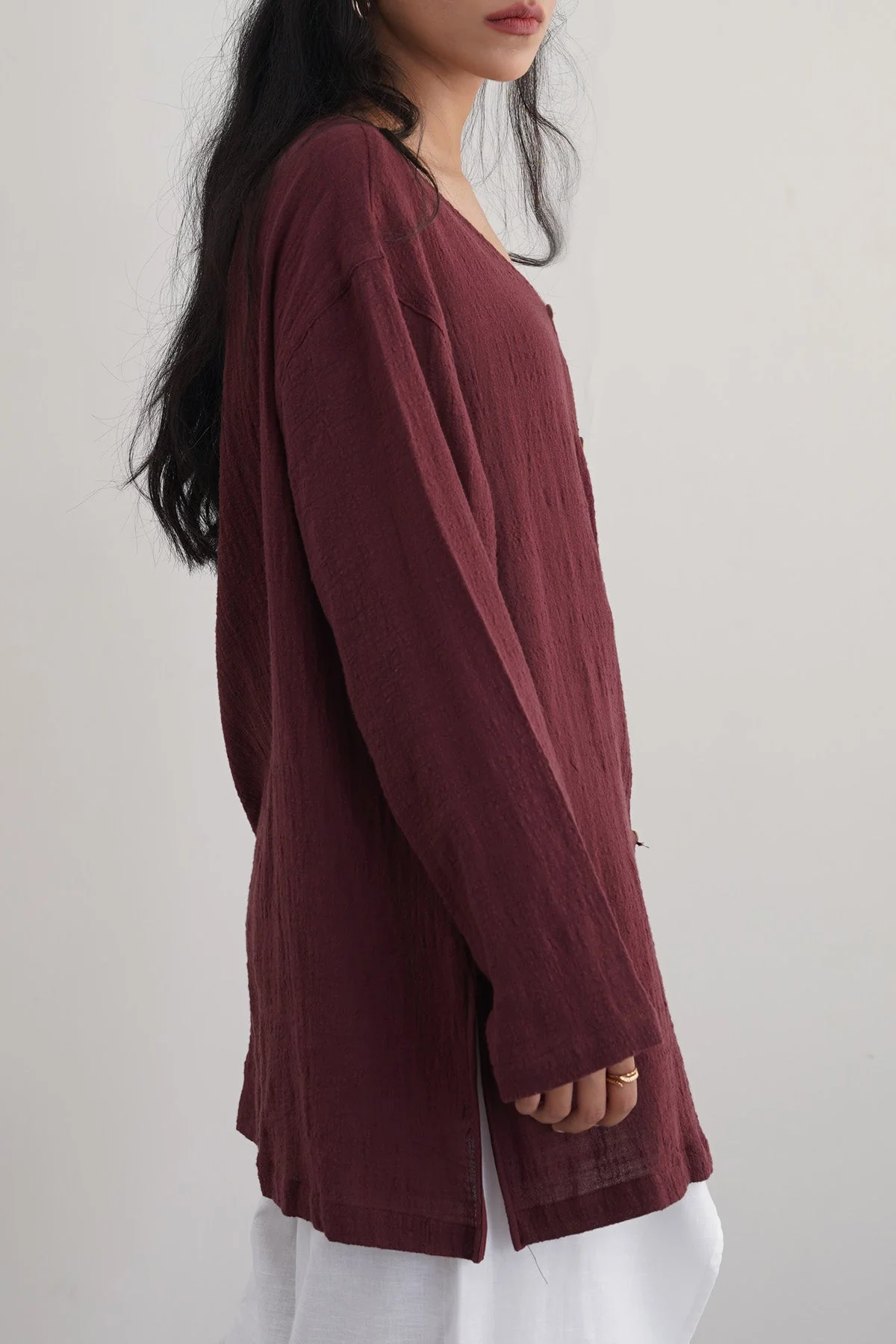 PURE COTTON GAUZE BLOUSE - Image 6