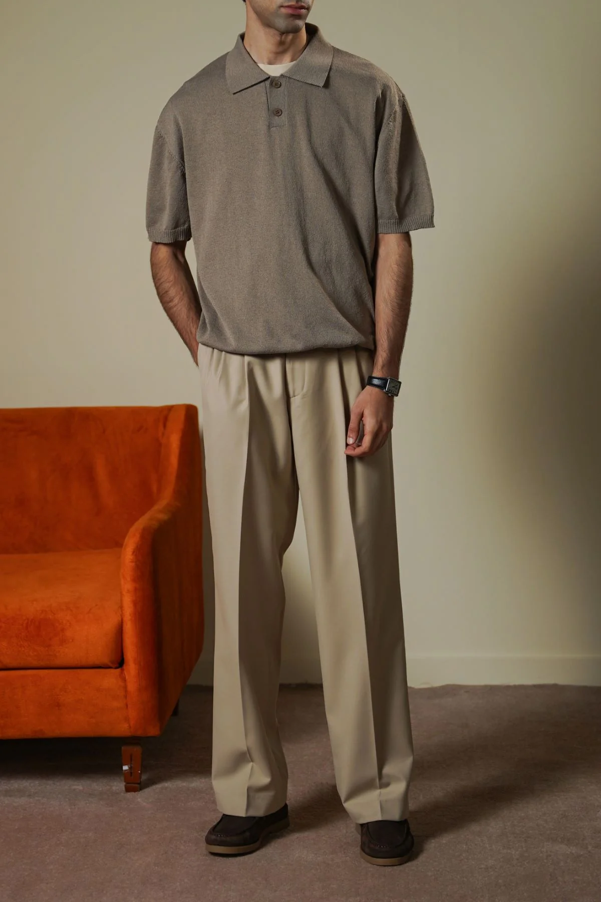 PURL KNIT POLO