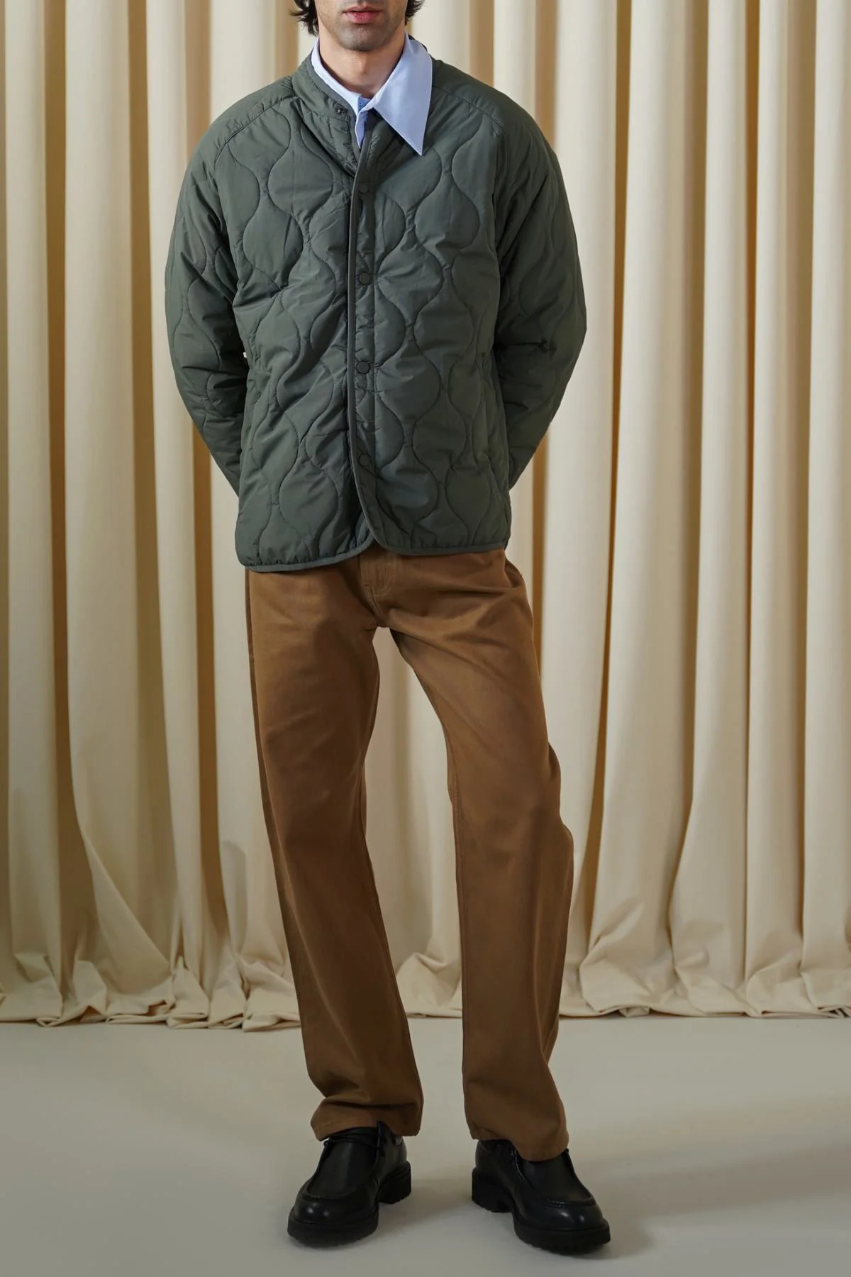 QUILTED MANDARIN JACKET - Image 4