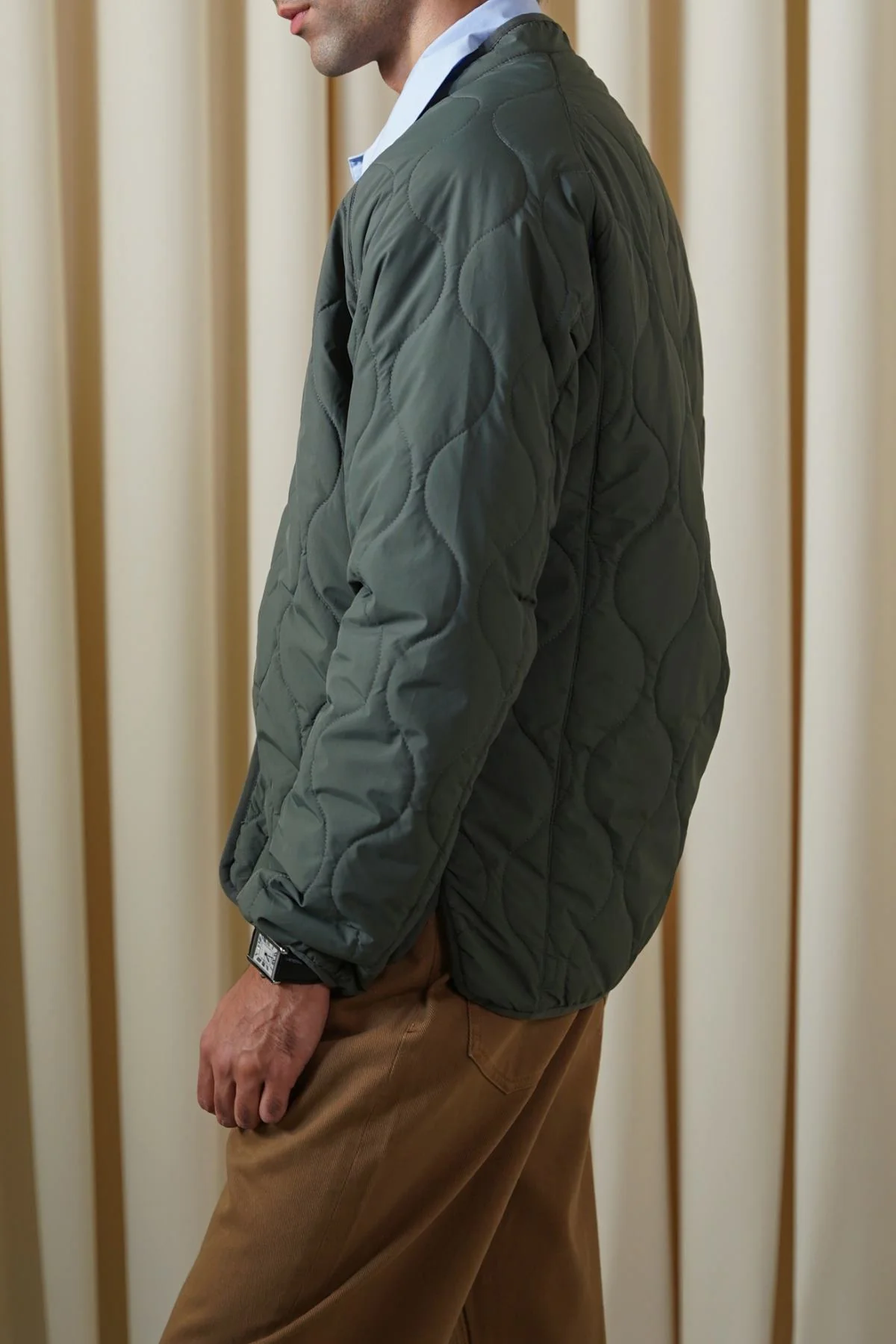 QUILTED MANDARIN JACKET - Image 5