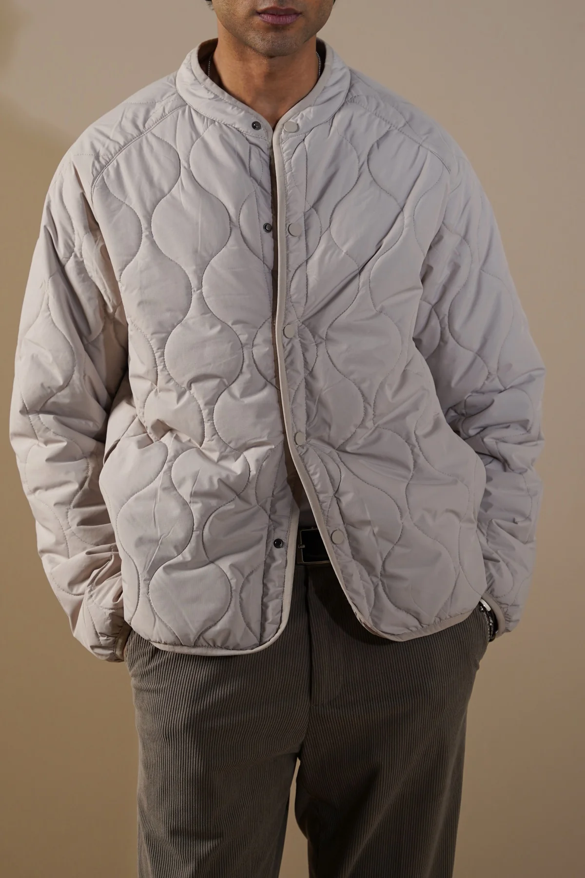 QUILTED MANDARIN JACKET